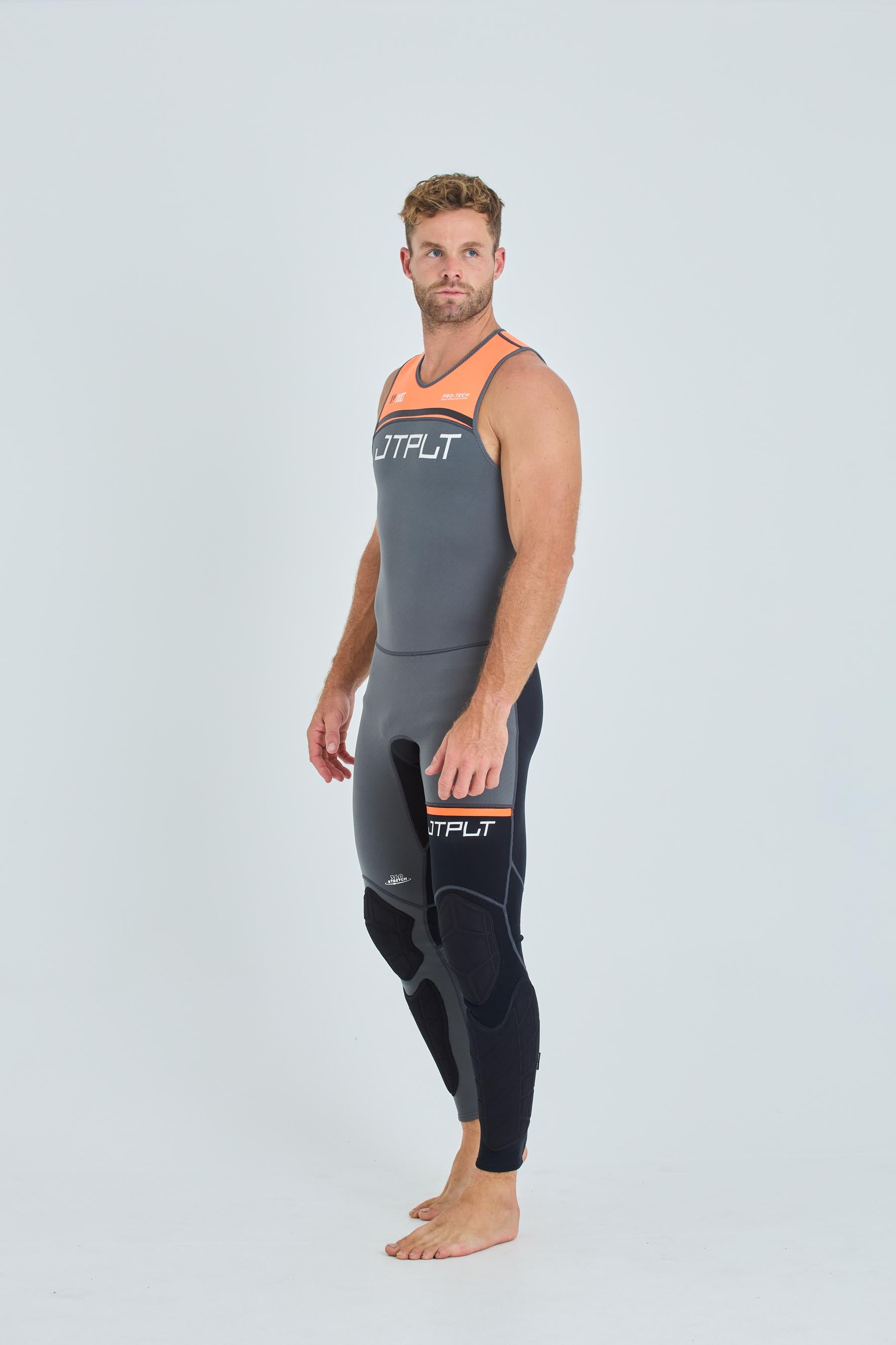 JA24156 Jetpilot Rx Vault Mens Race Jacket - Char/Orange 2 — view 02 (3)