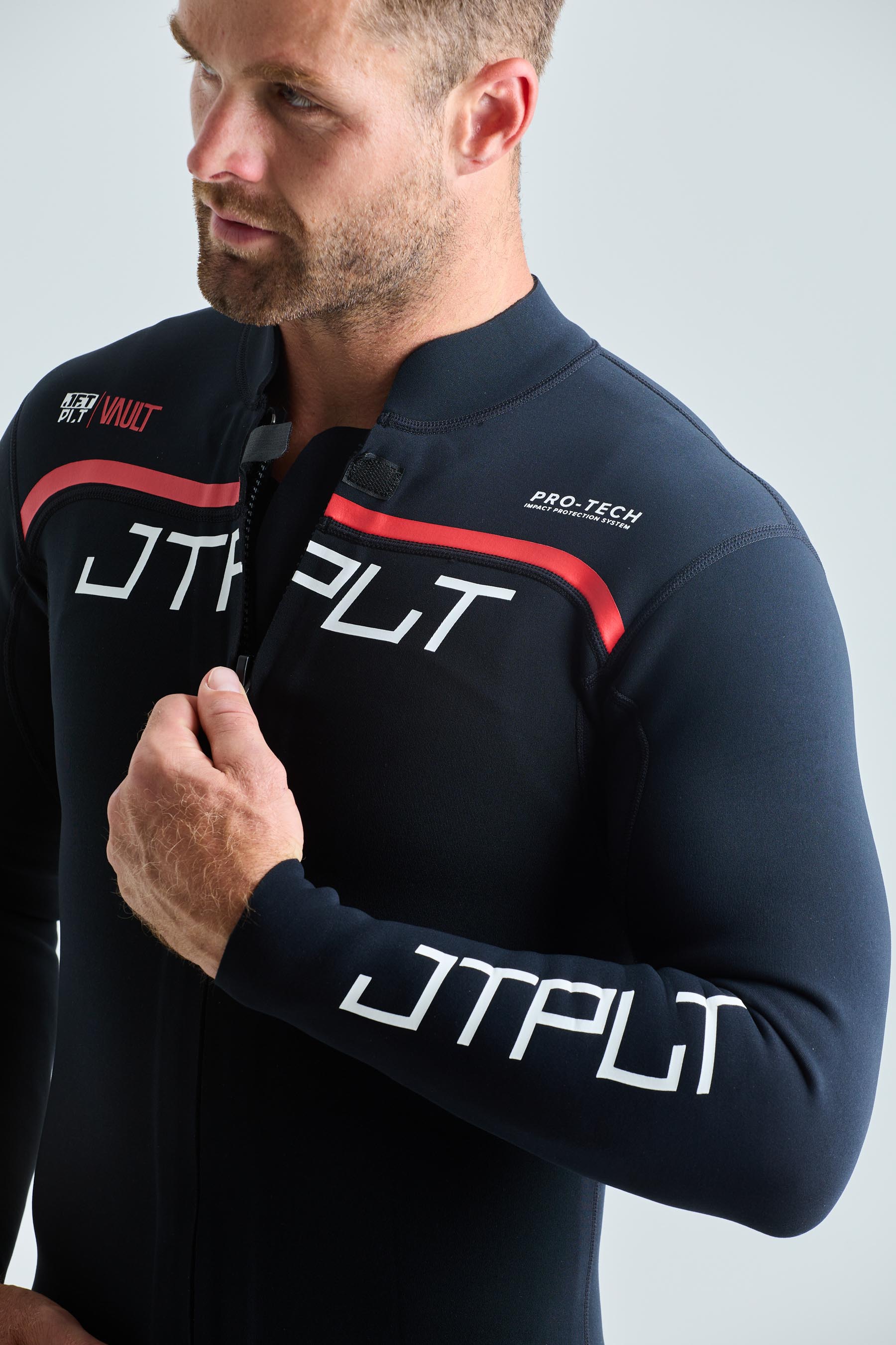 JA24156 Jetpilot Rx Vault Mens Race Jacket - Black/White 5 — view 5 (3)