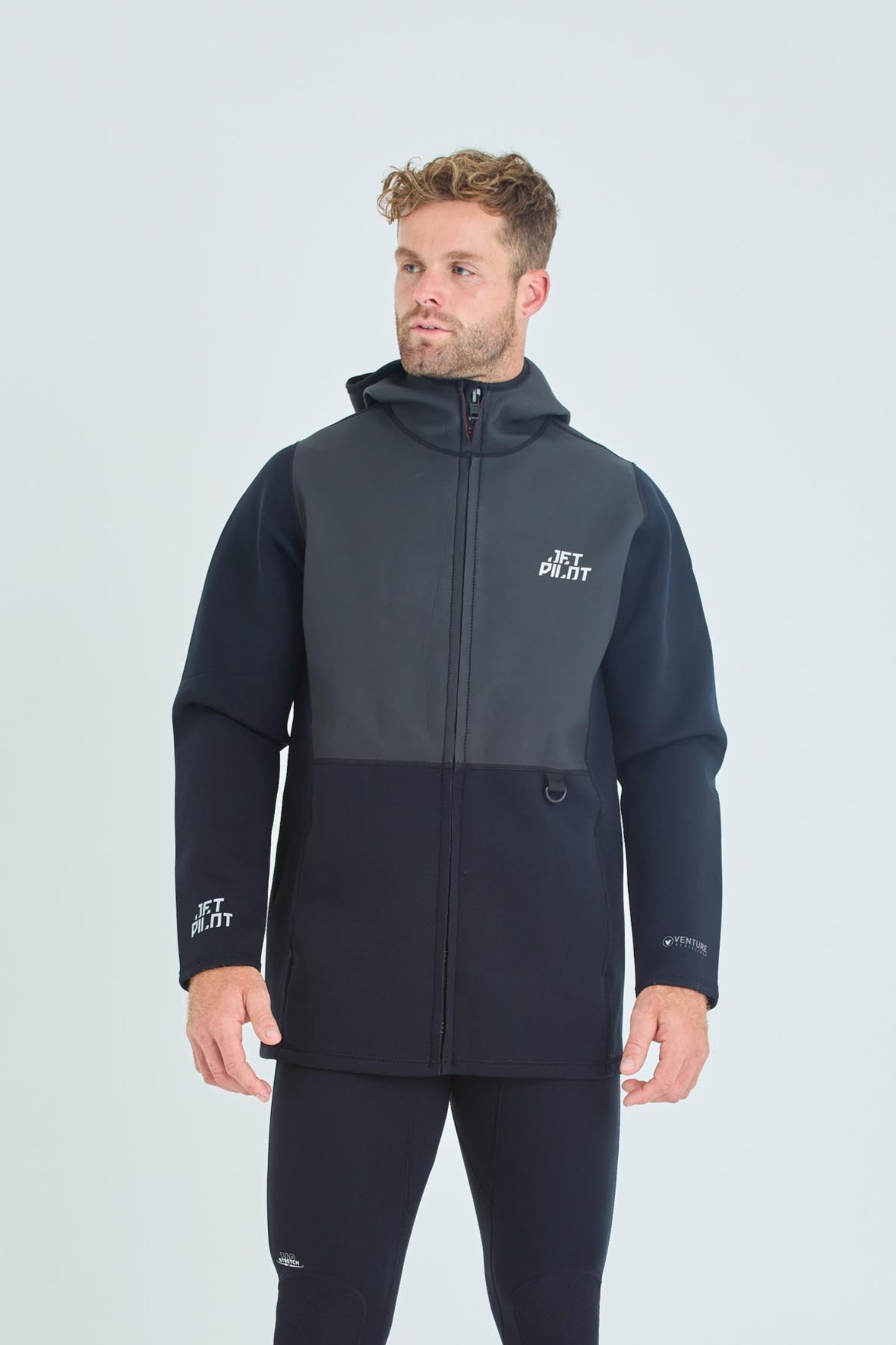 JA24168 Jetpilot Heatseeker Mens Tour Coat - Black