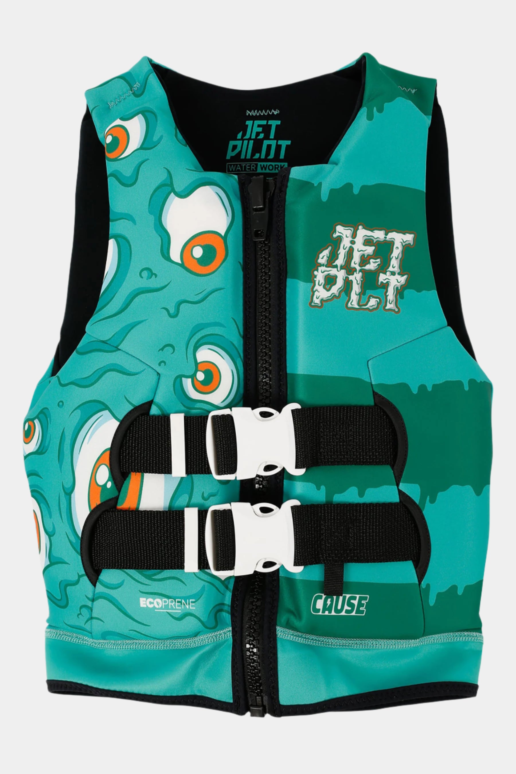 Jetpilot Cause Kids Life Jacket - Monster Green