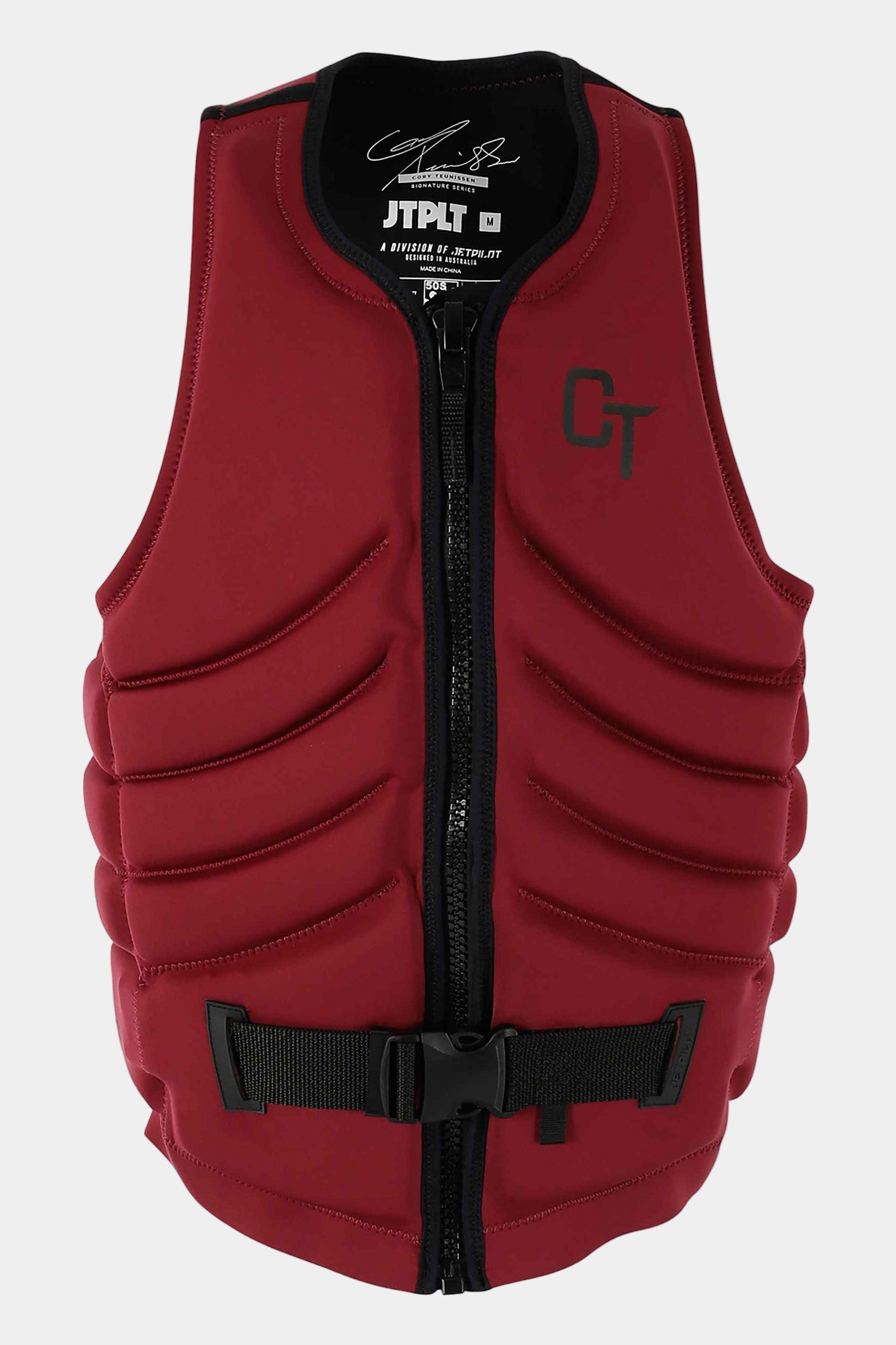 Jetpilot Quantum Life Jacket - Cory Tuenissen Signature Series - Dark Maroon 1