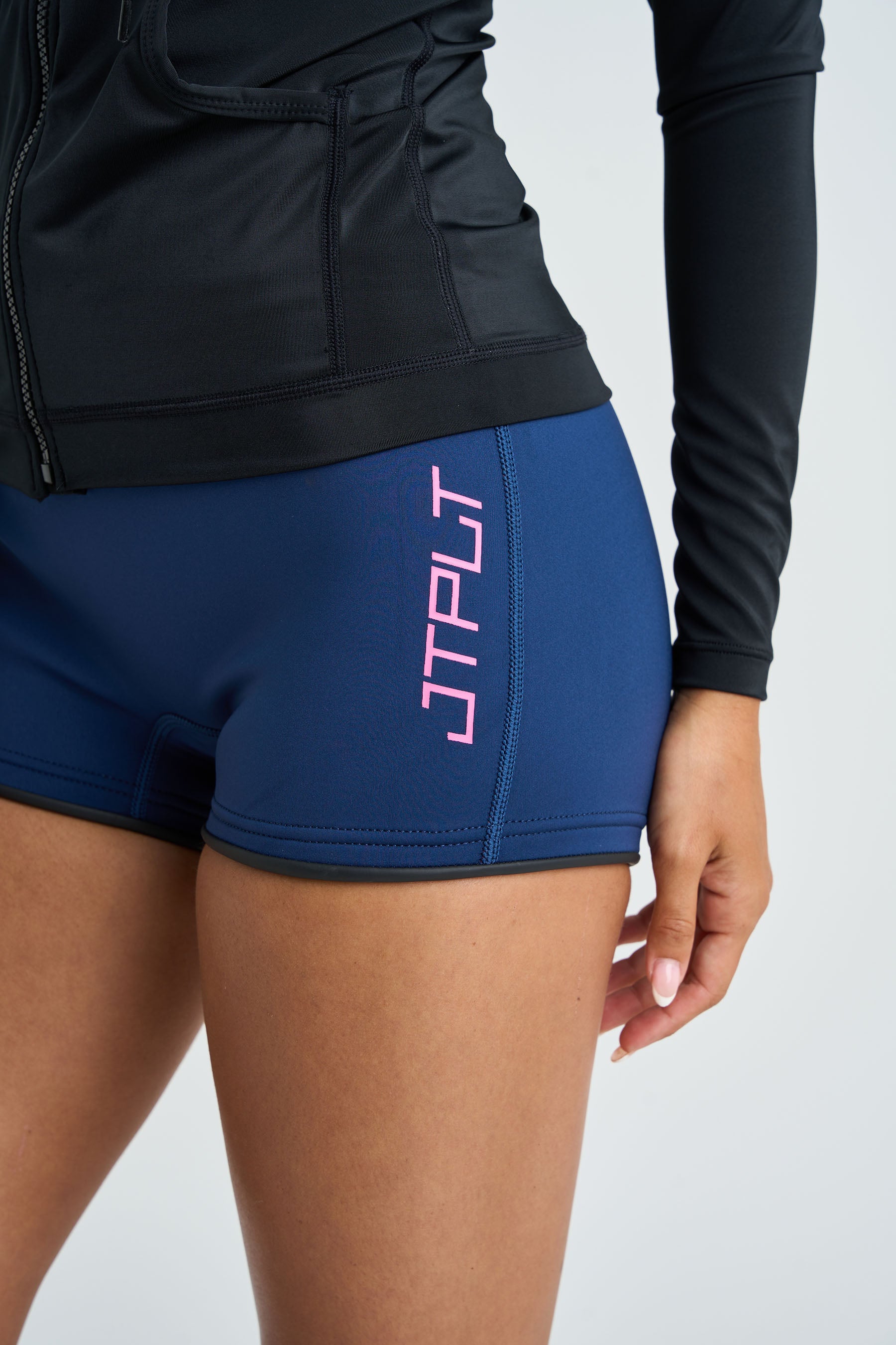 Jetpilot Vault Ladies Neoprene Shorts - Navy - photo 3 — image 2
