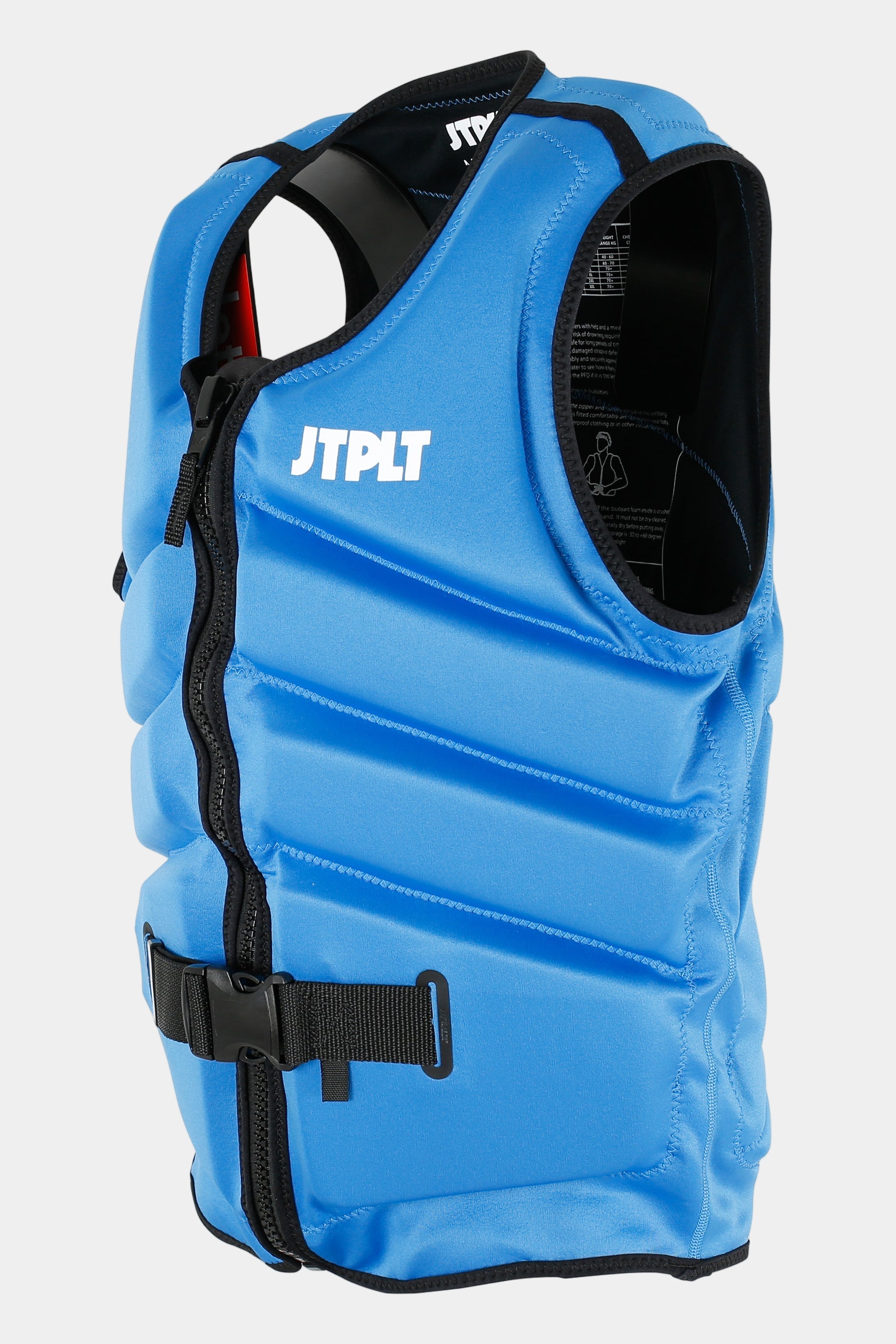 Jetpilot Freeride Life Jacket - Blue with black straps on a white background