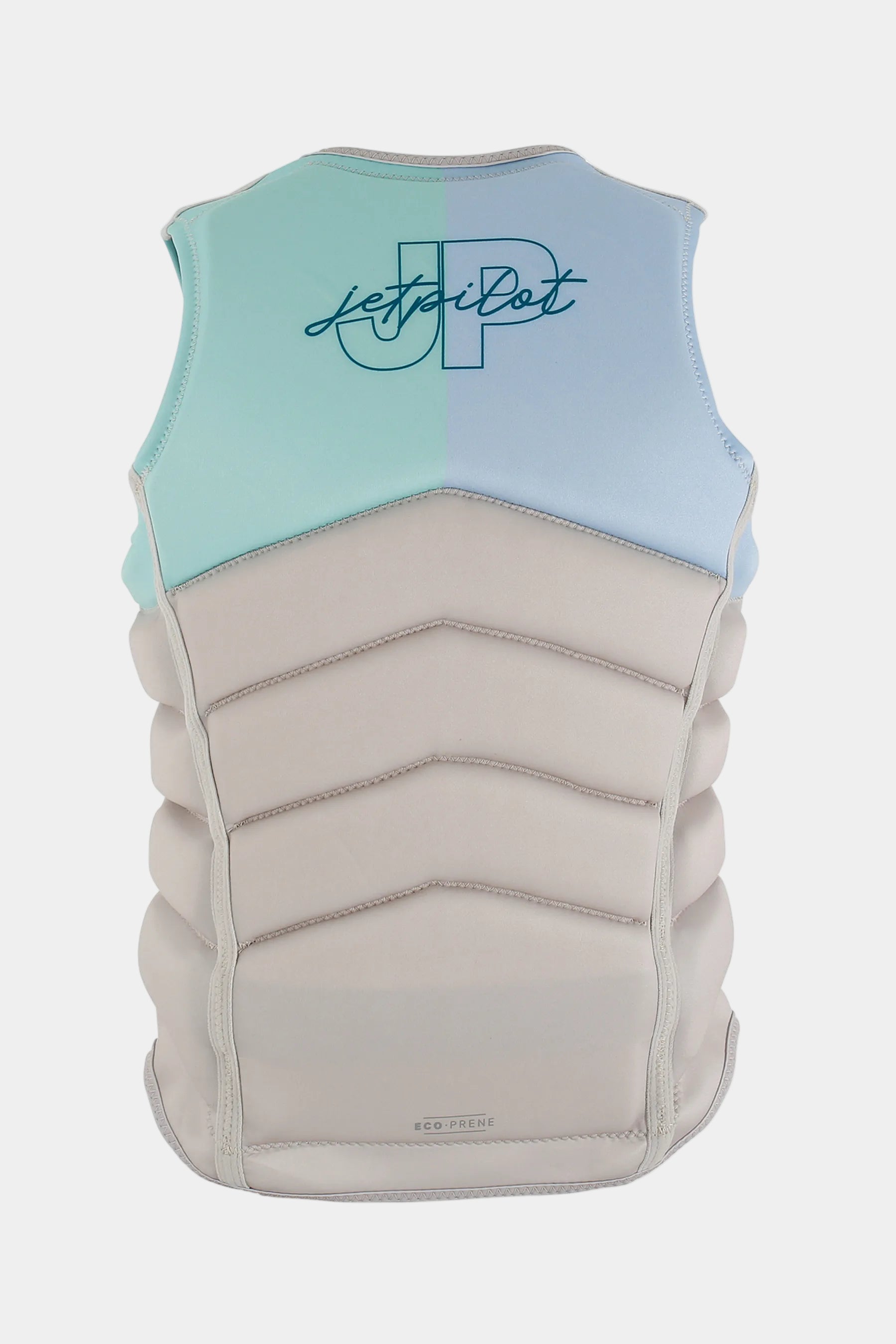 Two-toned vest with 'Jetpilot' branding on a white background