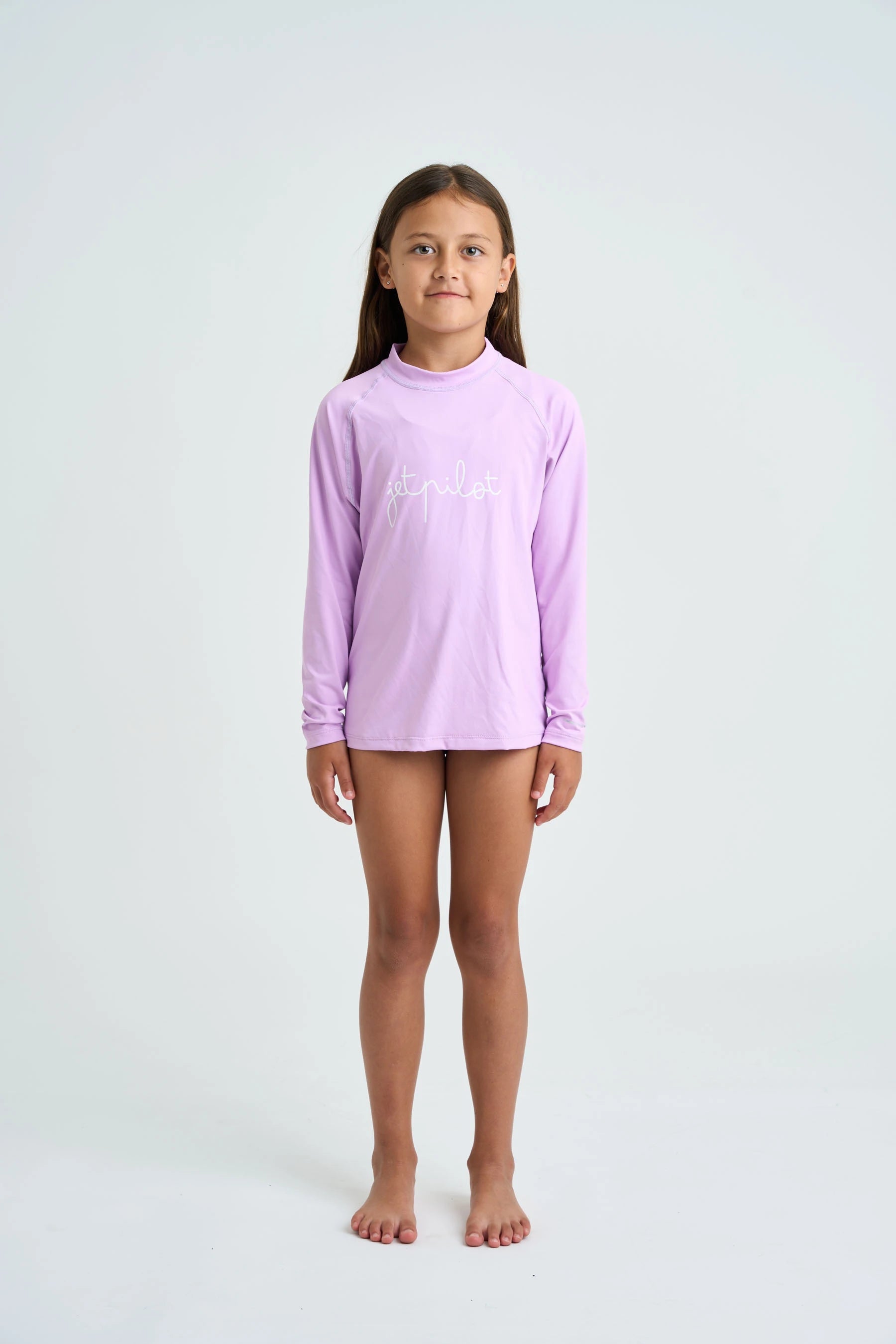 Jetpilot Youth Girls Ls Rashie - Purple