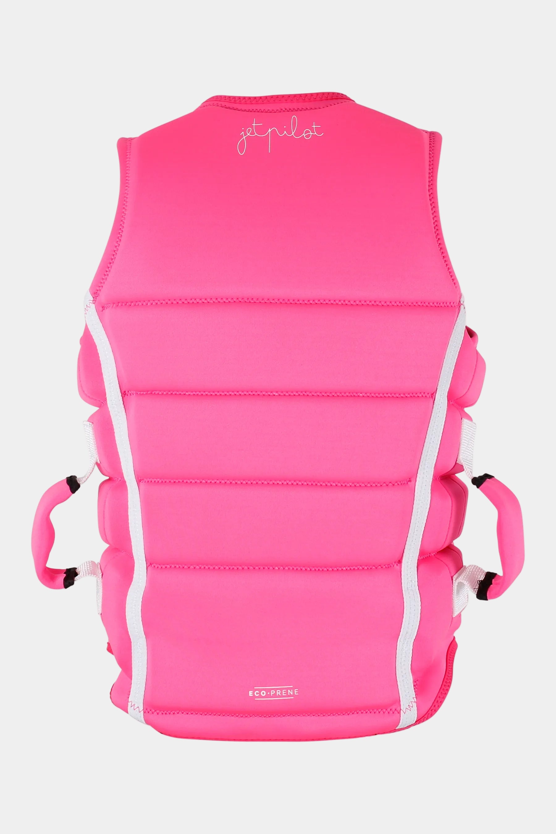 Jetpilot Eden Ladies PWC Life Jacket - Pink with white accents on a white background