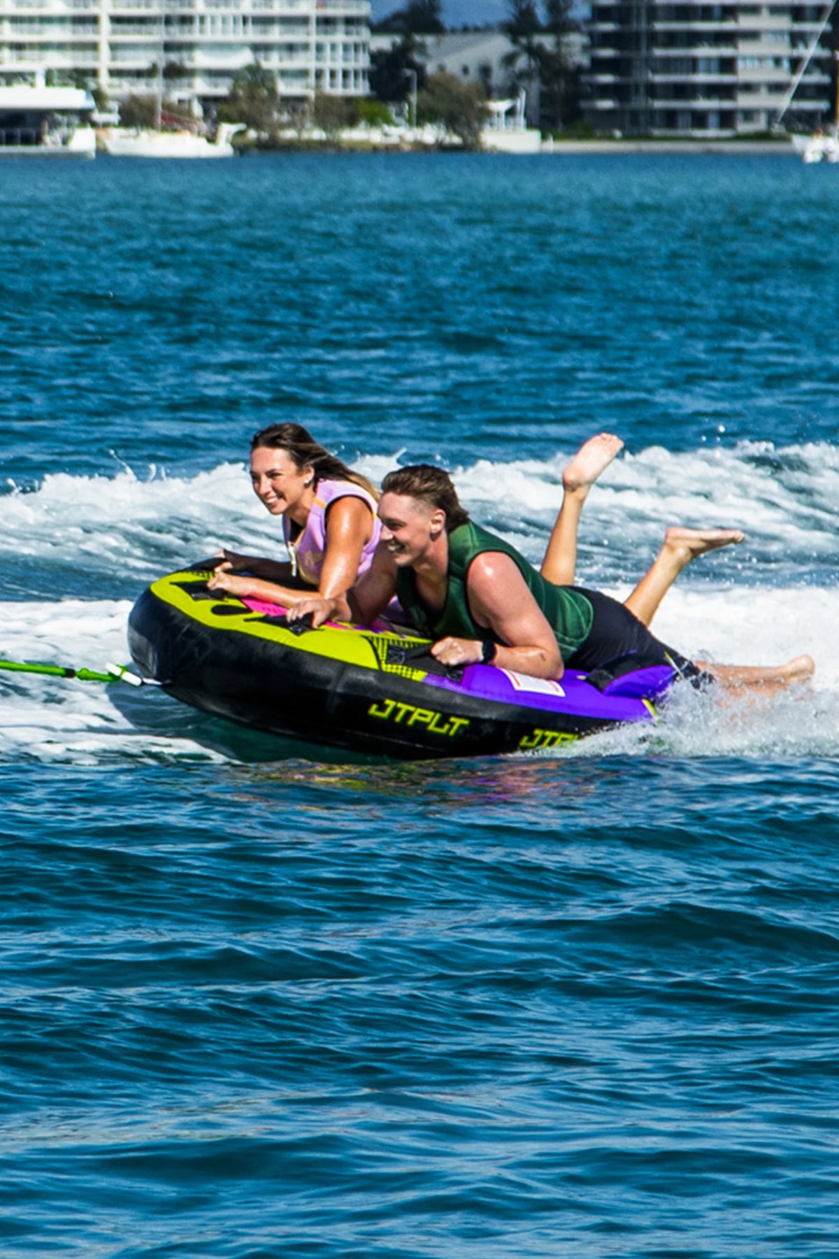Jetpilot Speedster 2 Person Ski Tube - Yellow/Purple