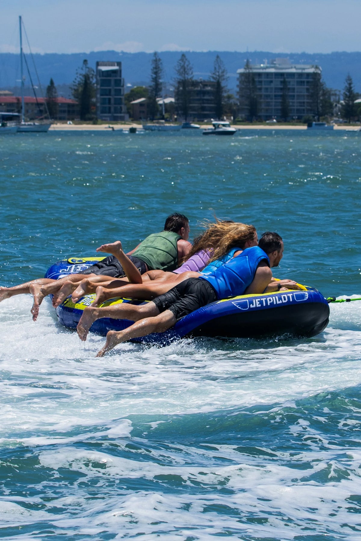 Jetpilot Hyper Wing 4 Person Ski Tube - Blue/Yellow