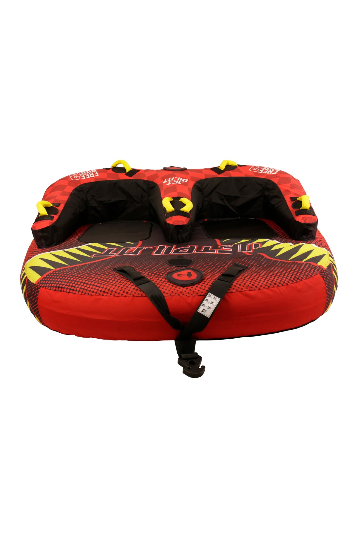 Jetpilot Freeride 3 Person Ski Tube - Red/Yellow