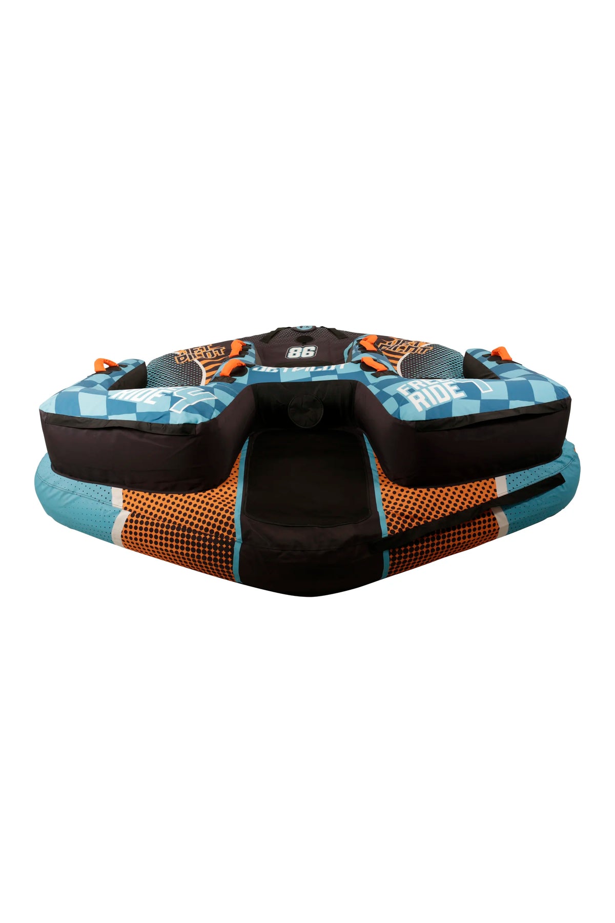 Jetpilot Freeride 4 Person Ski Tube - Blue/Orange