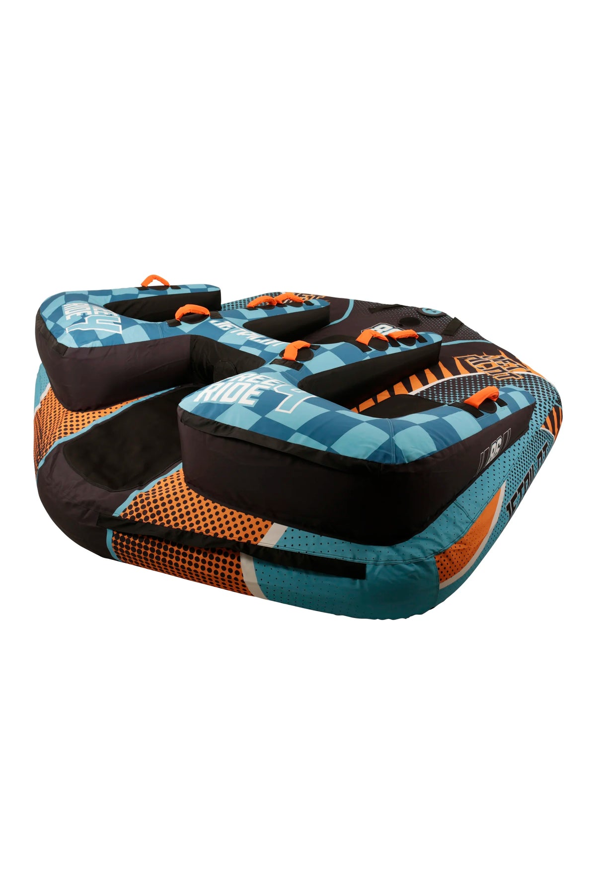 Jetpilot Freeride 4 Person Ski Tube - Blue/Orange