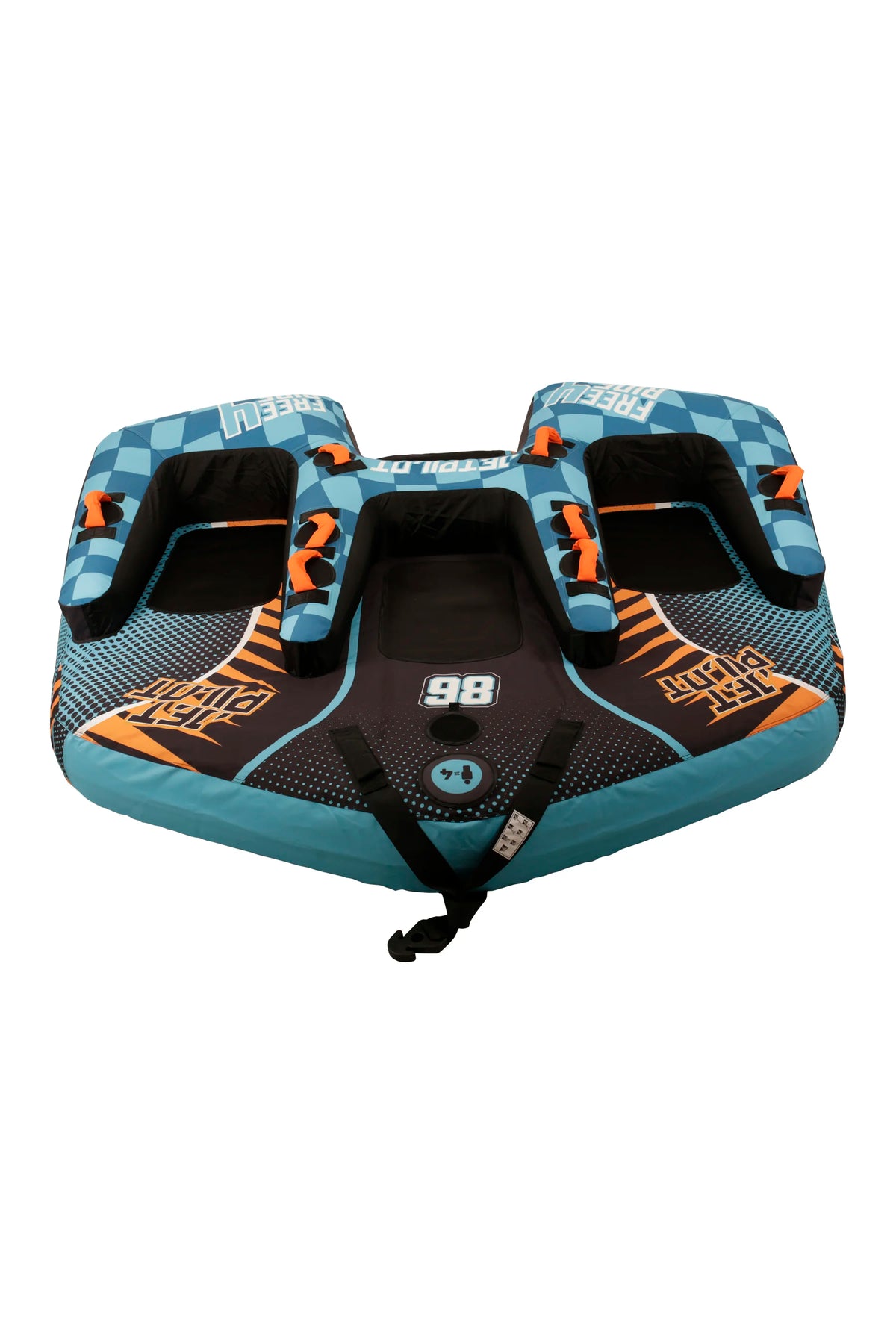 Jetpilot Freeride 4 Person Ski Tube - Blue/Orange