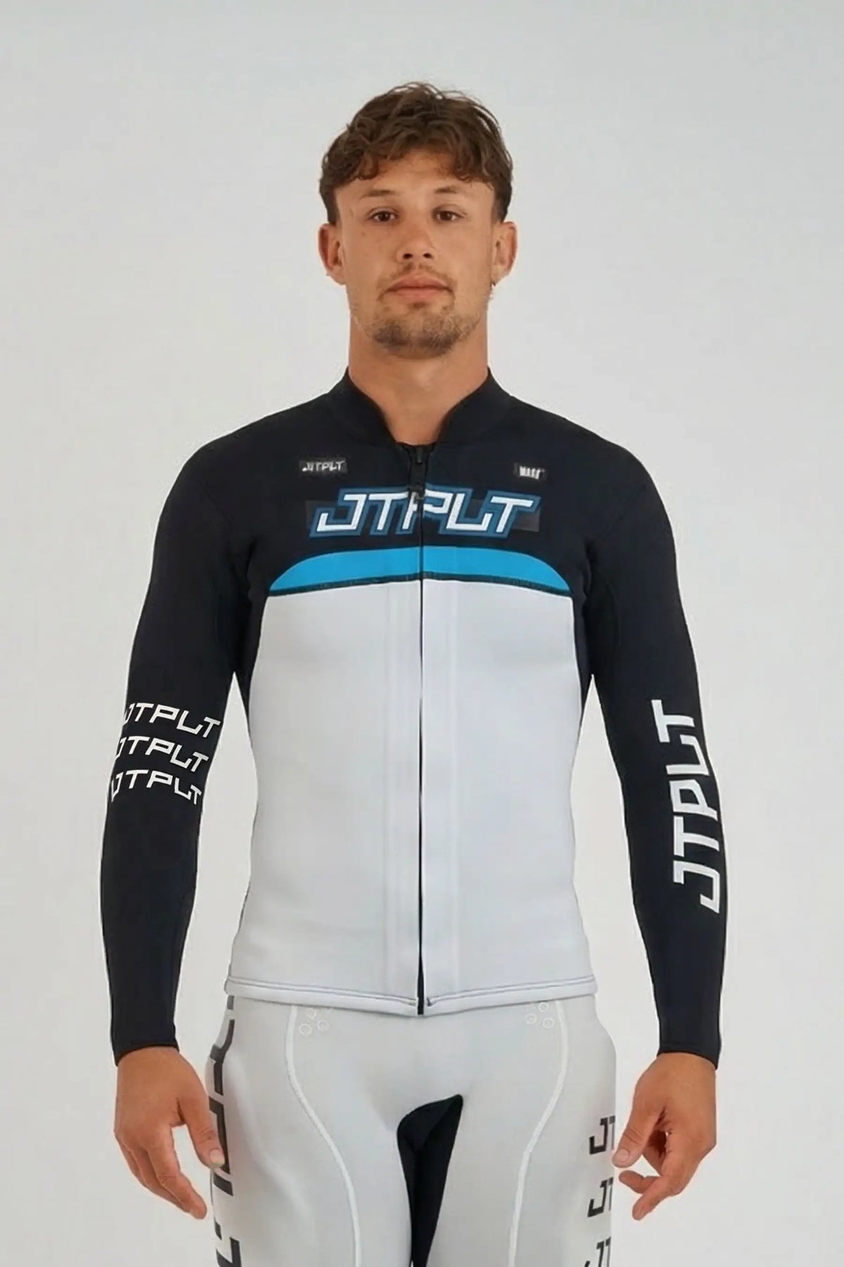 Jetpilot Vault Mens Race Wetsuit Jacket - Black/Blue
