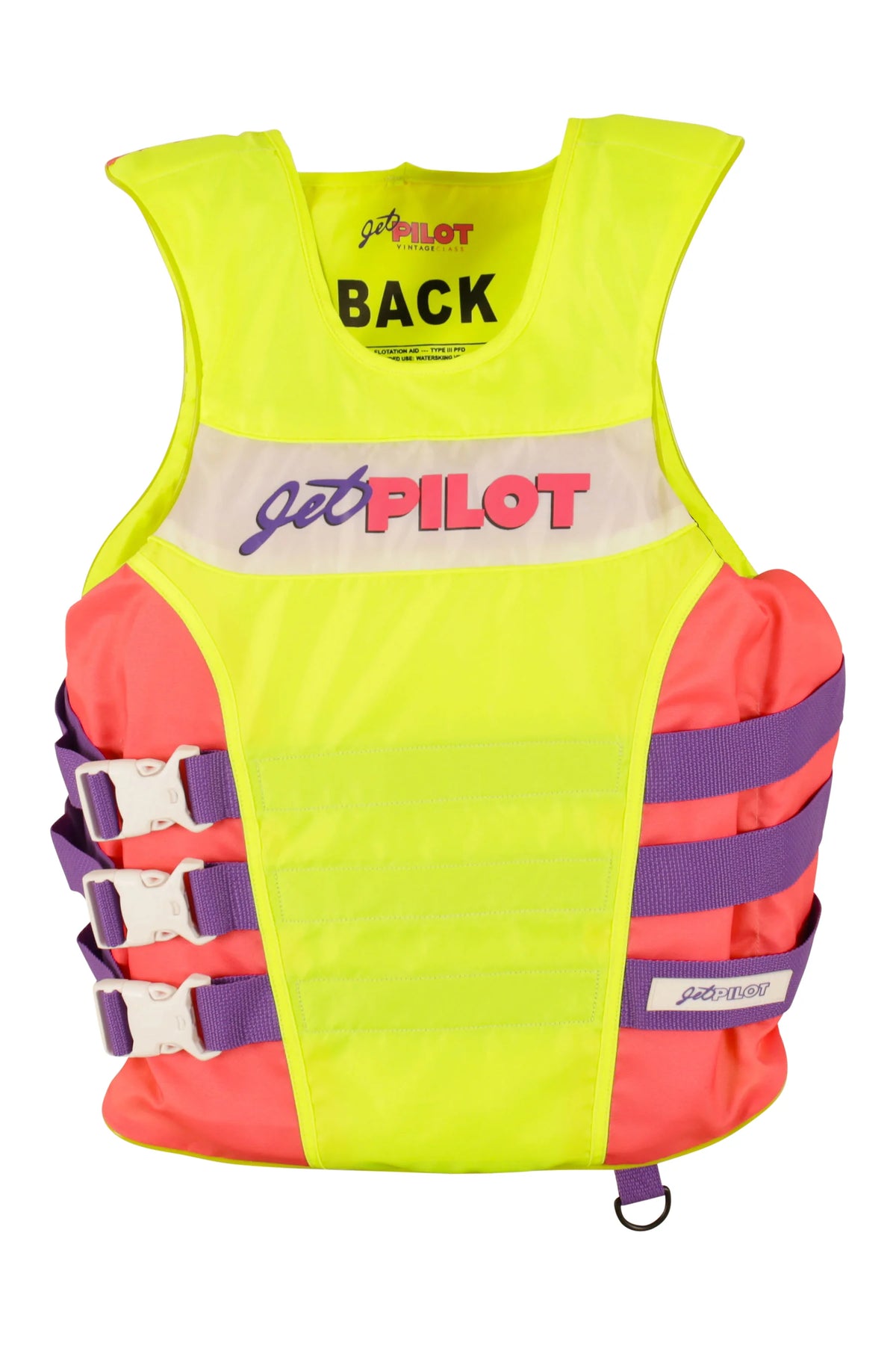 Jetpilot Retro Life Jacket - Retro Yellow