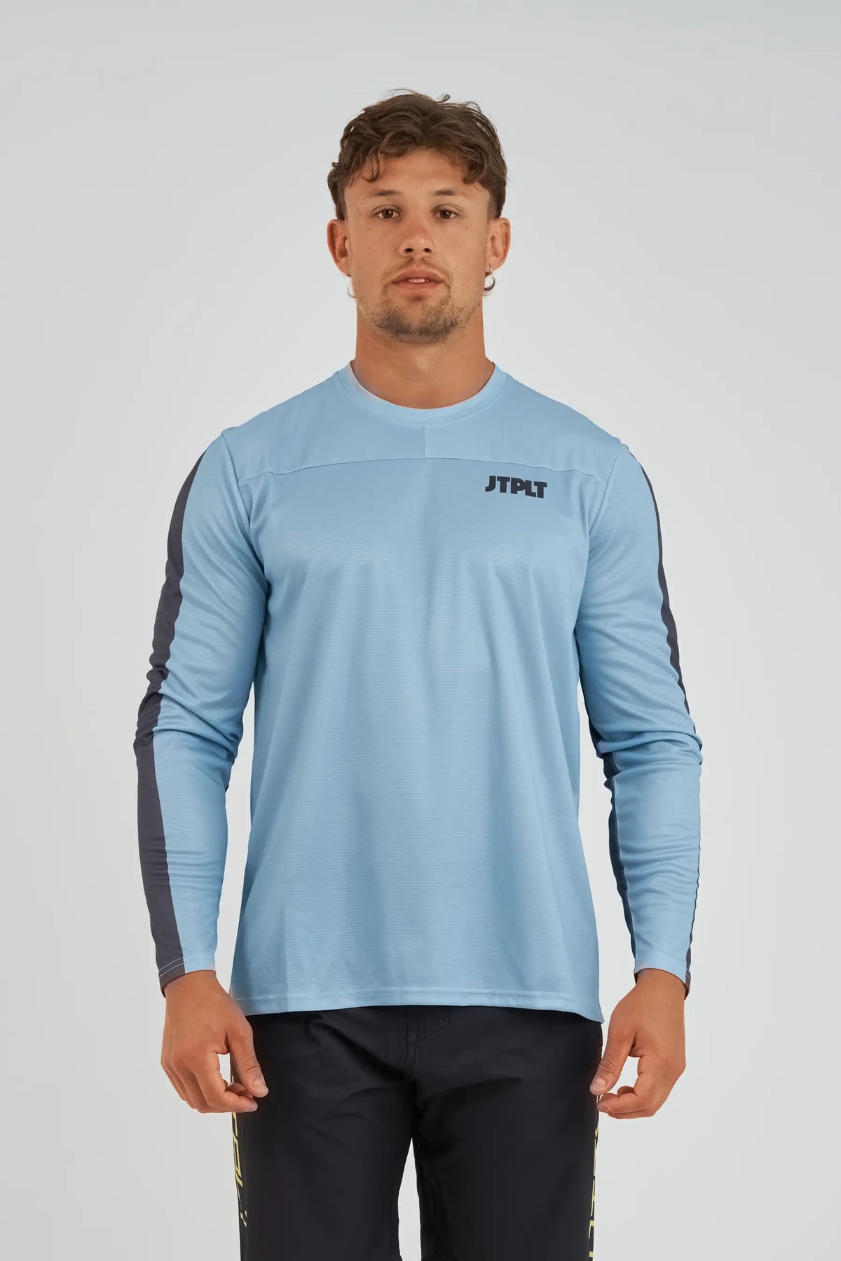 Jetpilot Venture Mens Long Sleeve Hydro Tee - Steel Blue
