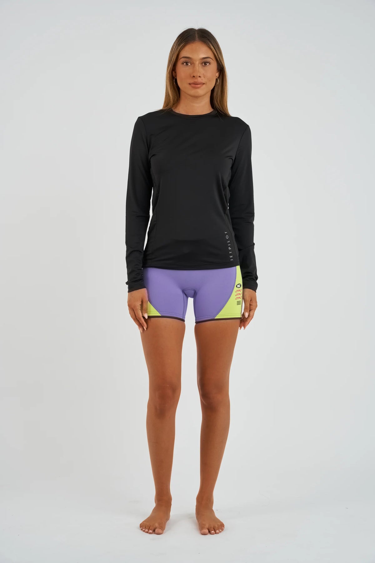 Jetpilot Vault Ladies Wetsuit Shorts - Purple