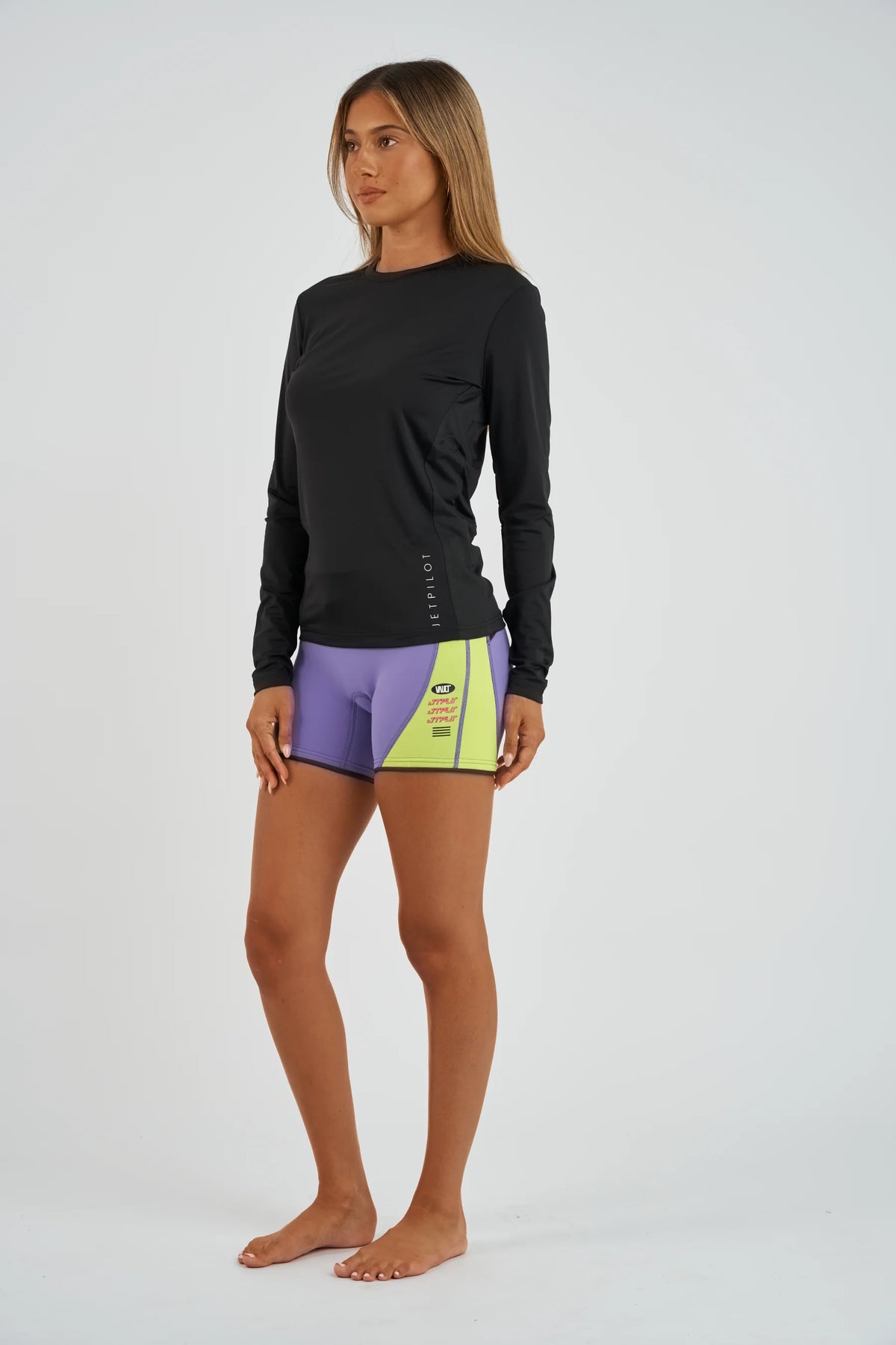 Jetpilot Vault Ladies Wetsuit Shorts - Purple
