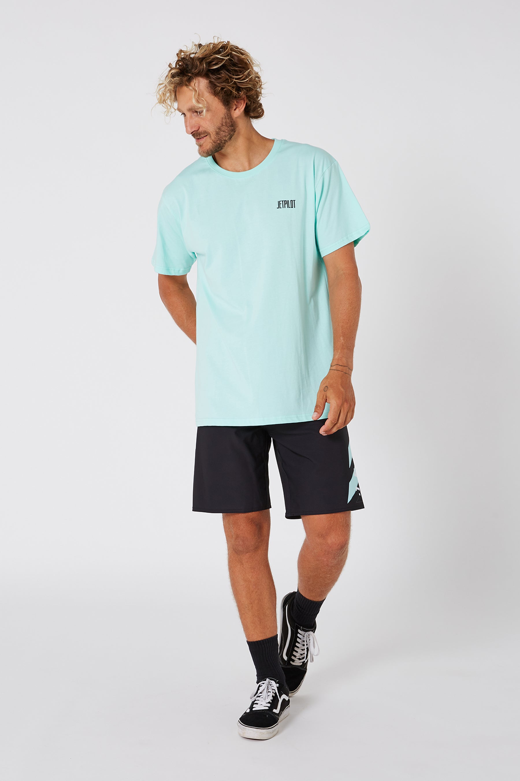 Jetpilot Flipped Unisex S/S Tee - Teal
