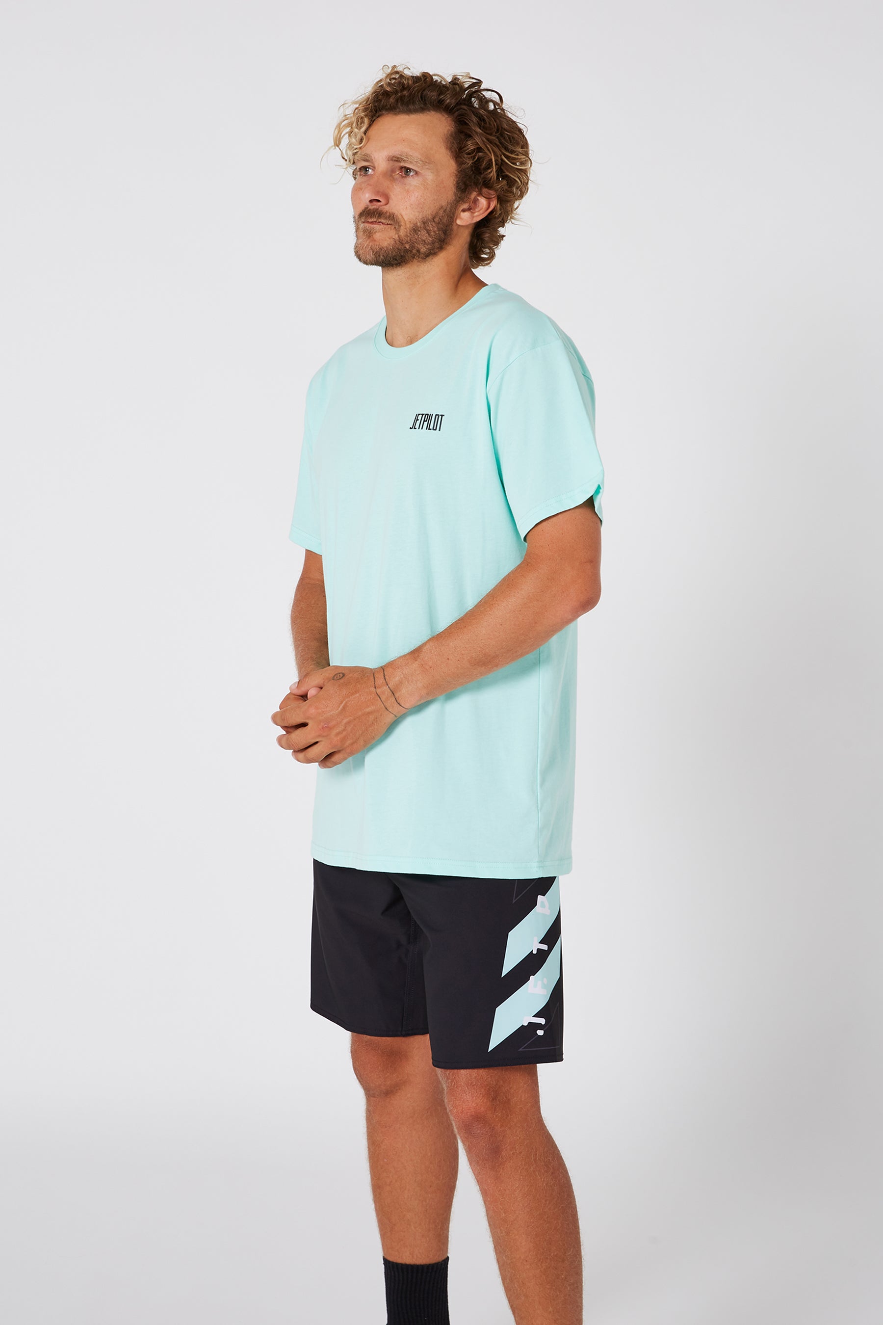 Jetpilot Flipped Unisex S/S Tee - Teal