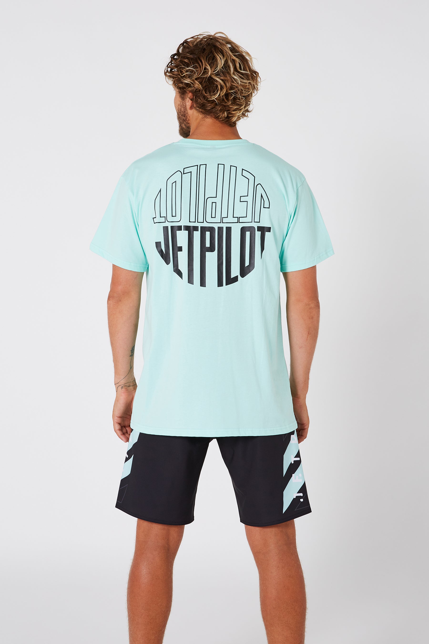 Jetpilot Flipped Unisex S/S Tee - Teal