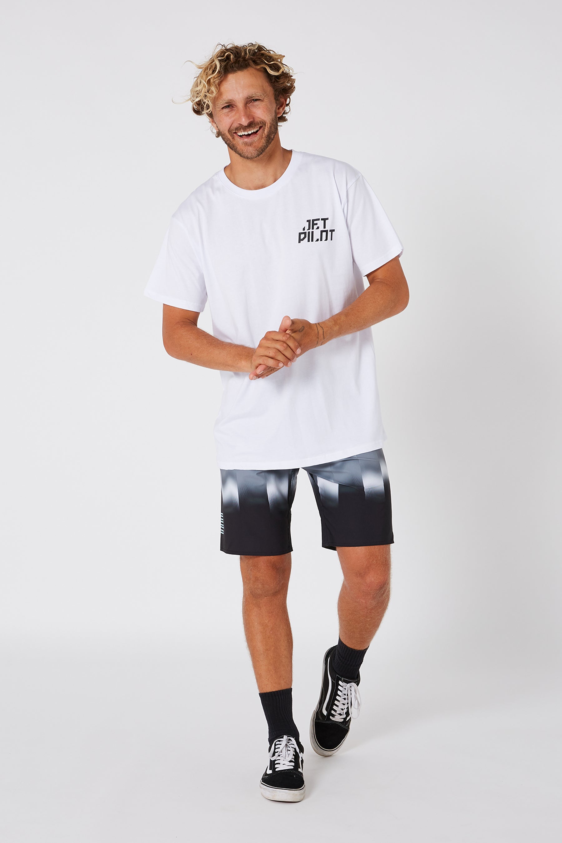 Jetpilot Central Mens S/S Tee - White