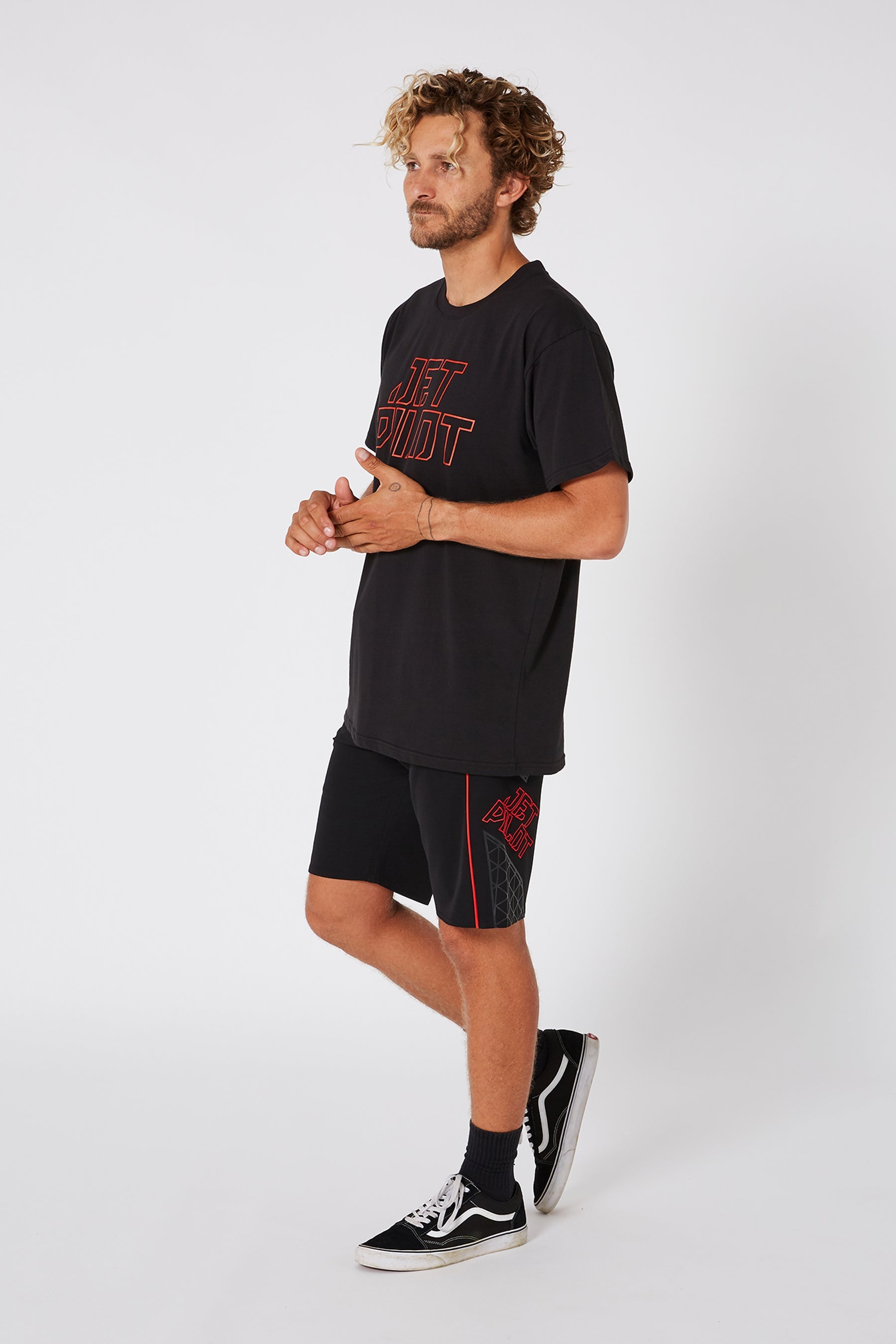 Jetpilot Corp Unisex S/S Tee - Black