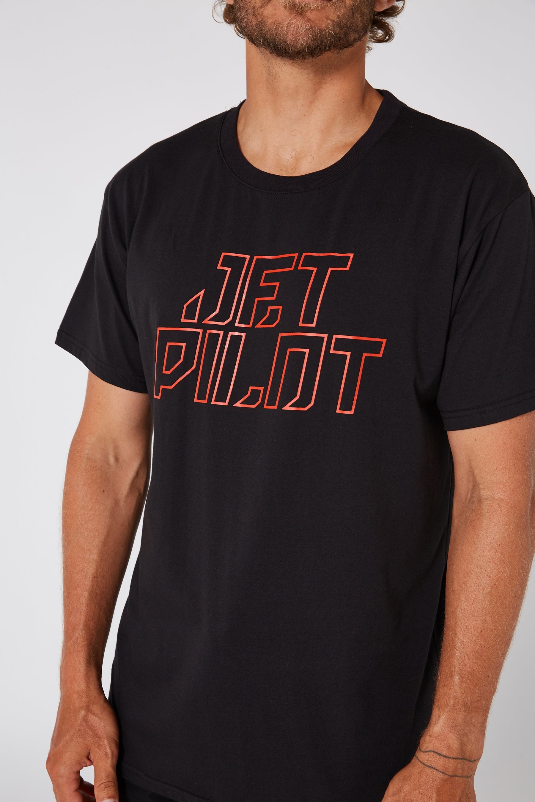 Jetpilot Corp Unisex S/S Tee - Black