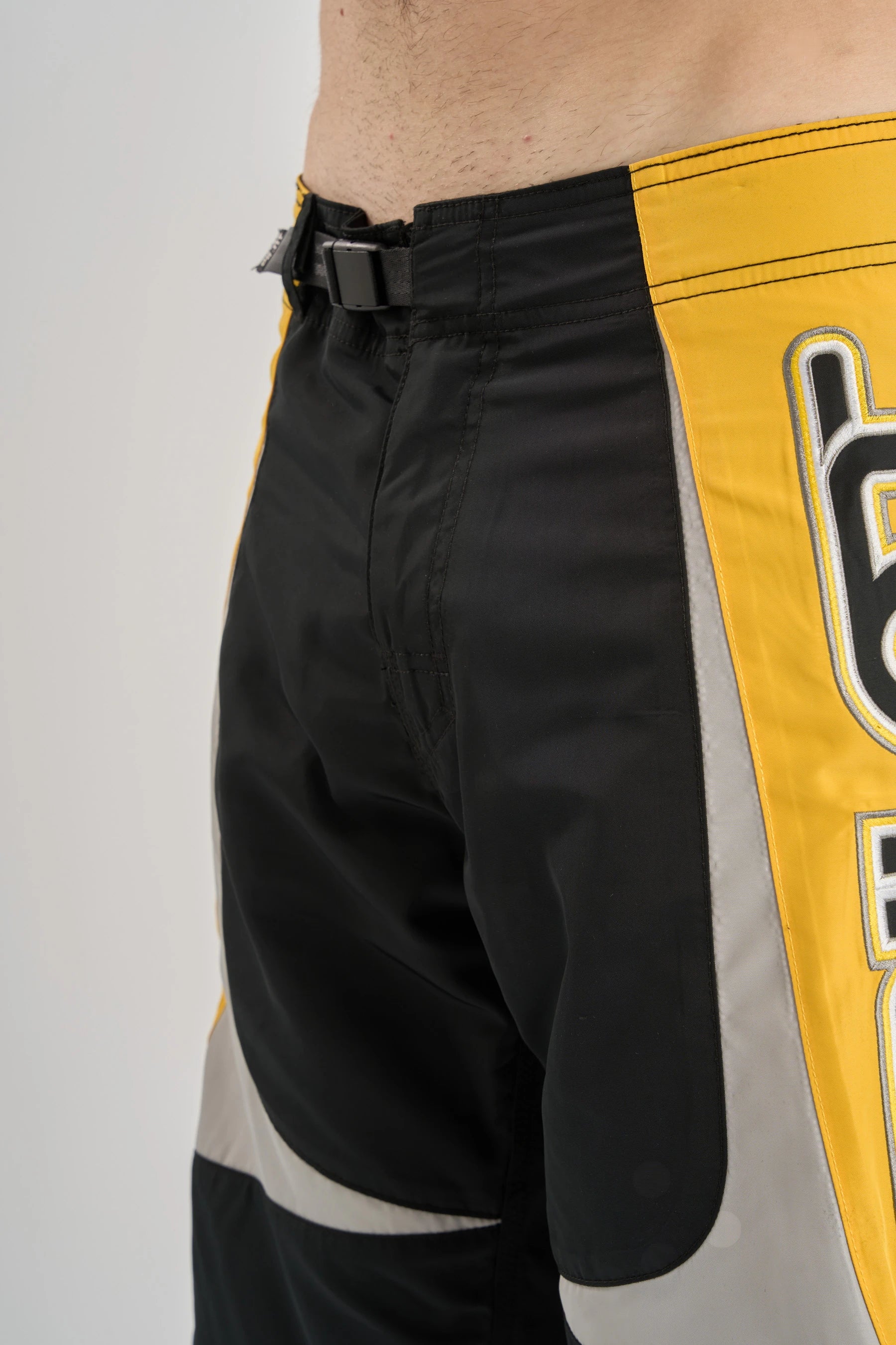 Jetpilot Moto Boardshort - Black/Yellow 7