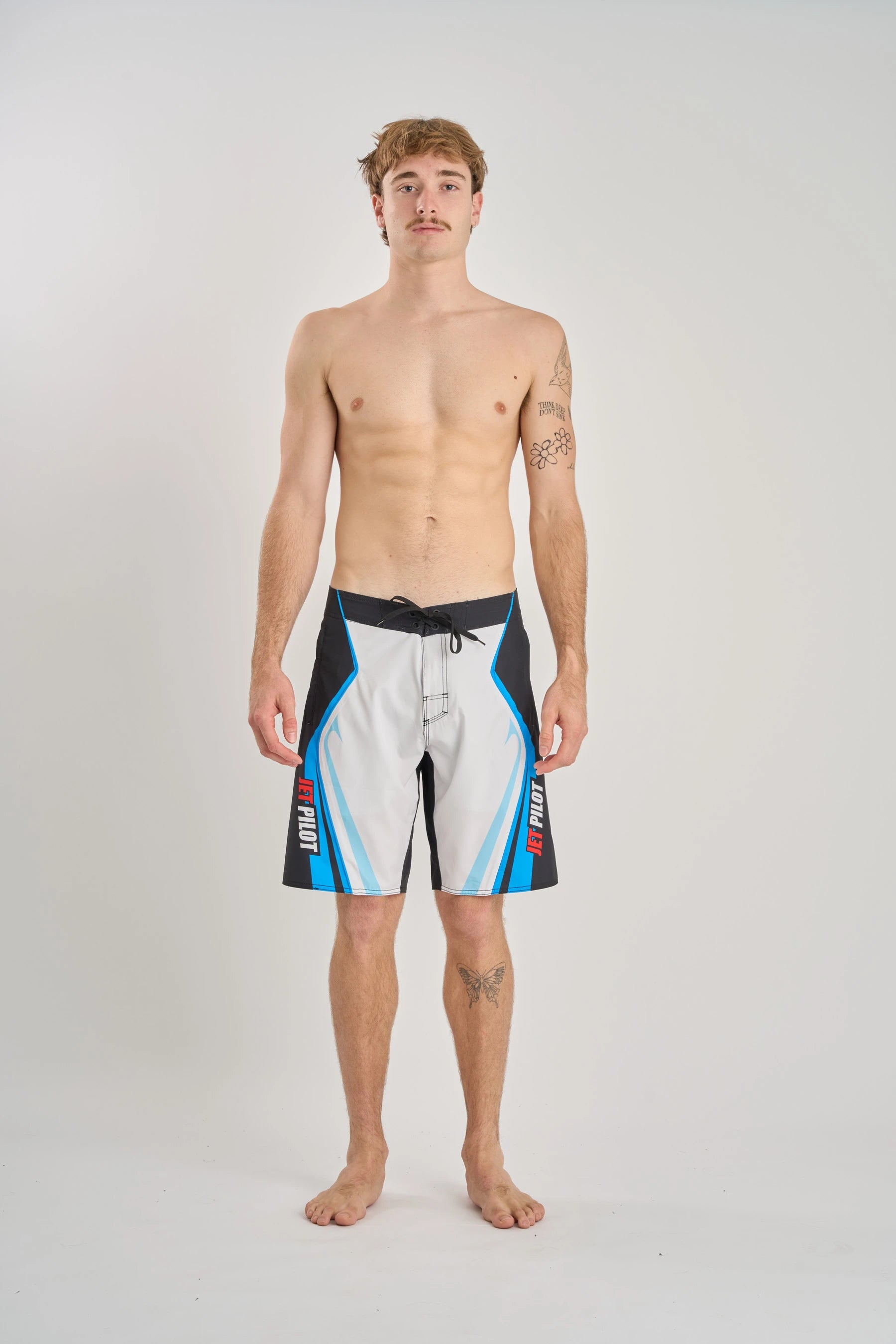 Jetpilot Pulse Streamliner Boardshort - Black/Blue 5