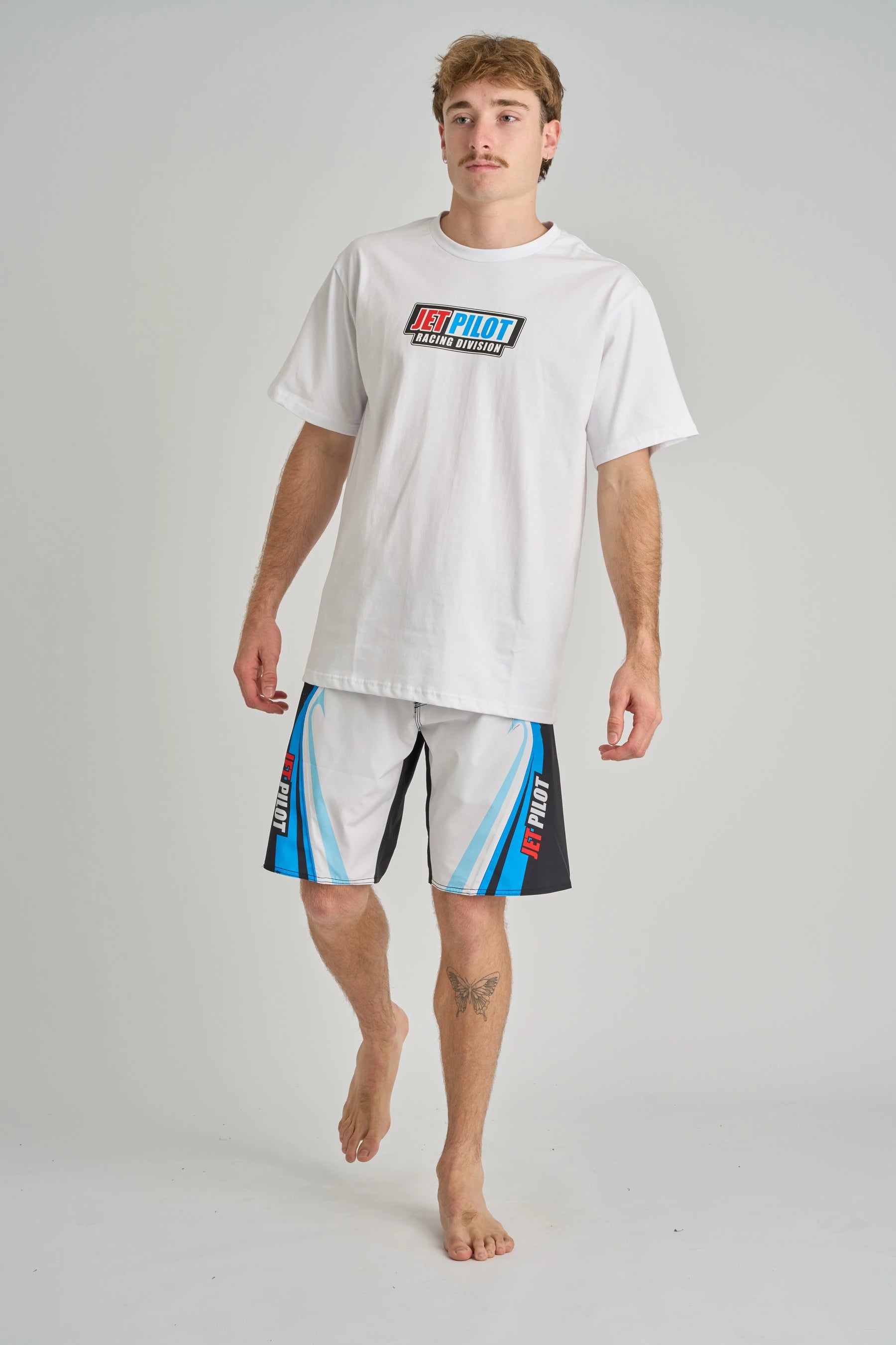 Jetpilot Pulse Streamliner Boardshort - Black/Blue 2