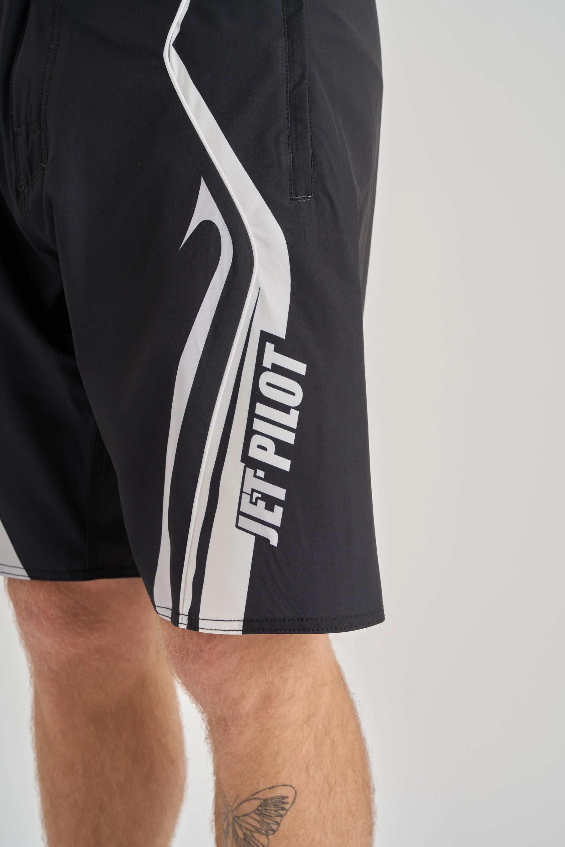 Jetpilot Pulse Streamliner Boardshort - Black/White 6