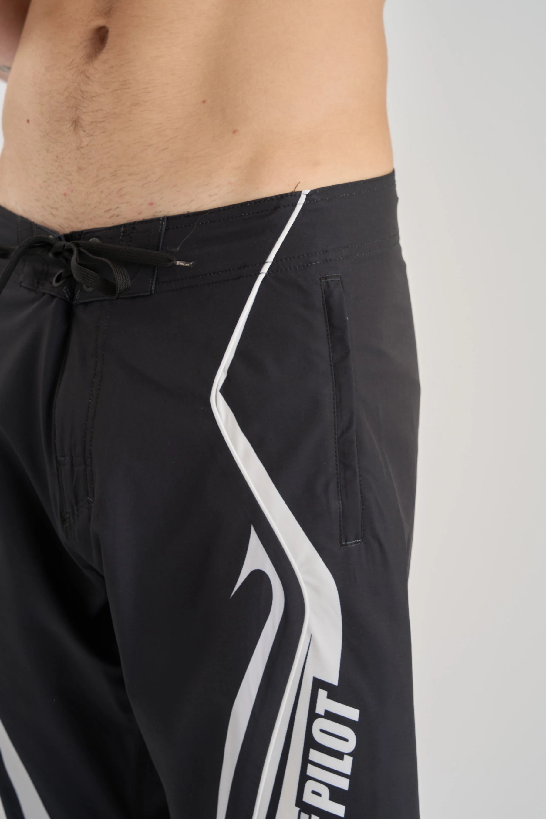 Jetpilot Pulse Streamliner Boardshort - Black/White 7