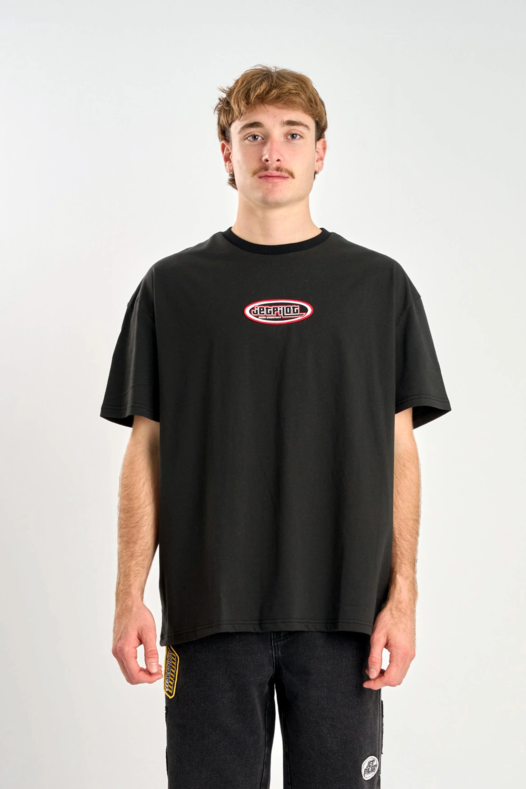Jetpilot Factory Heavy Tee - Black — image 2