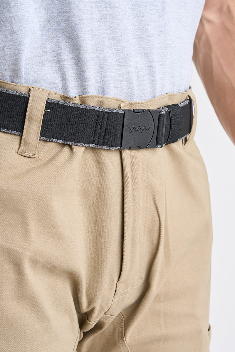 Jetpilot Black Adjustable Elastic Belt