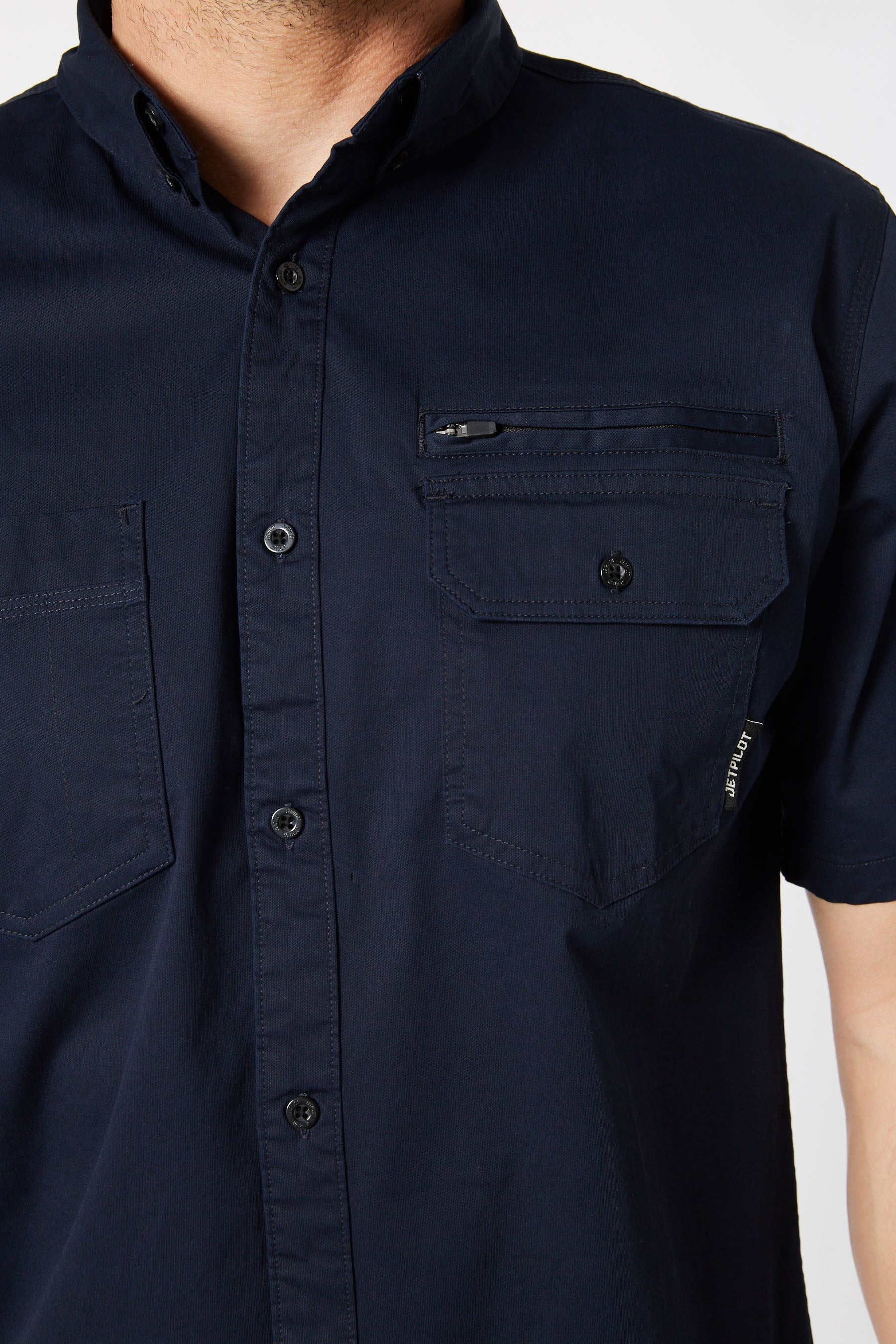 JP Fueled Mens Short Sleeve Shirt - Navy