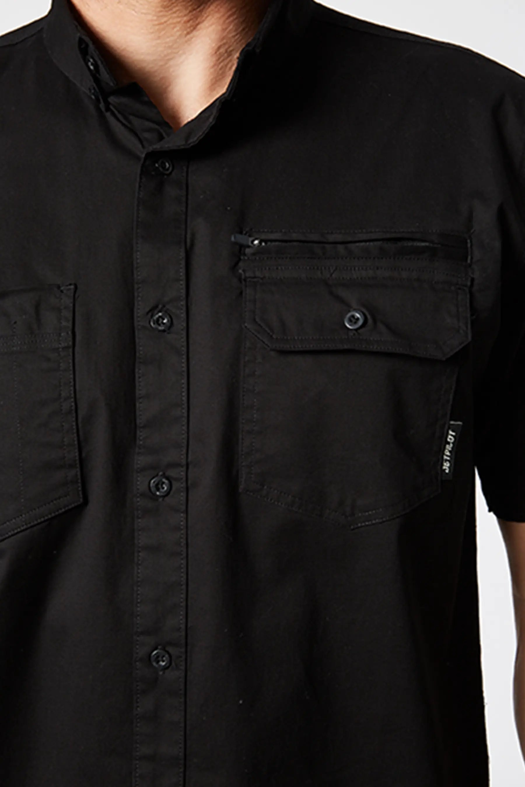 Jetpilot Fueled Short Sleeve Shirt - Black - photo 2 — image 2