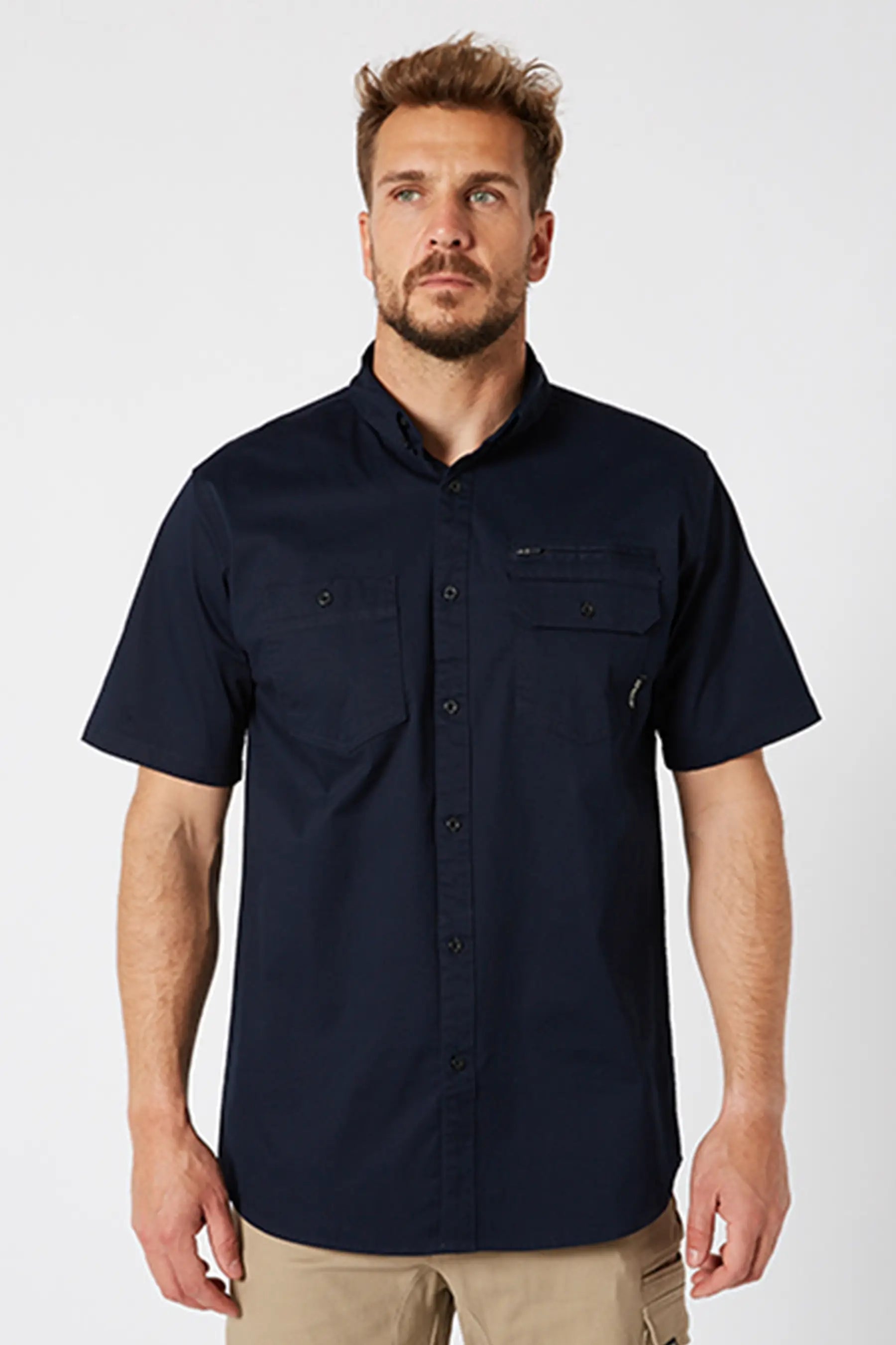 Jetpilot Fueled Short Sleeve Shirt - Navy — image 2