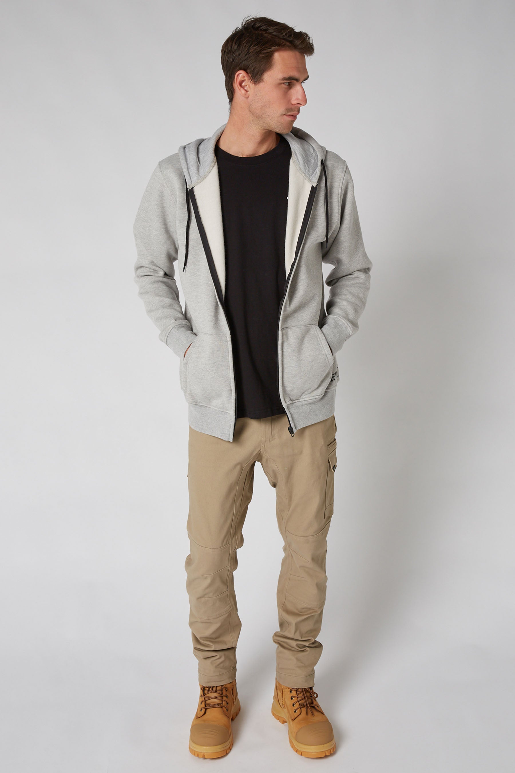 JP Fueled 2 Mens Zip Up Hoodie - Heather