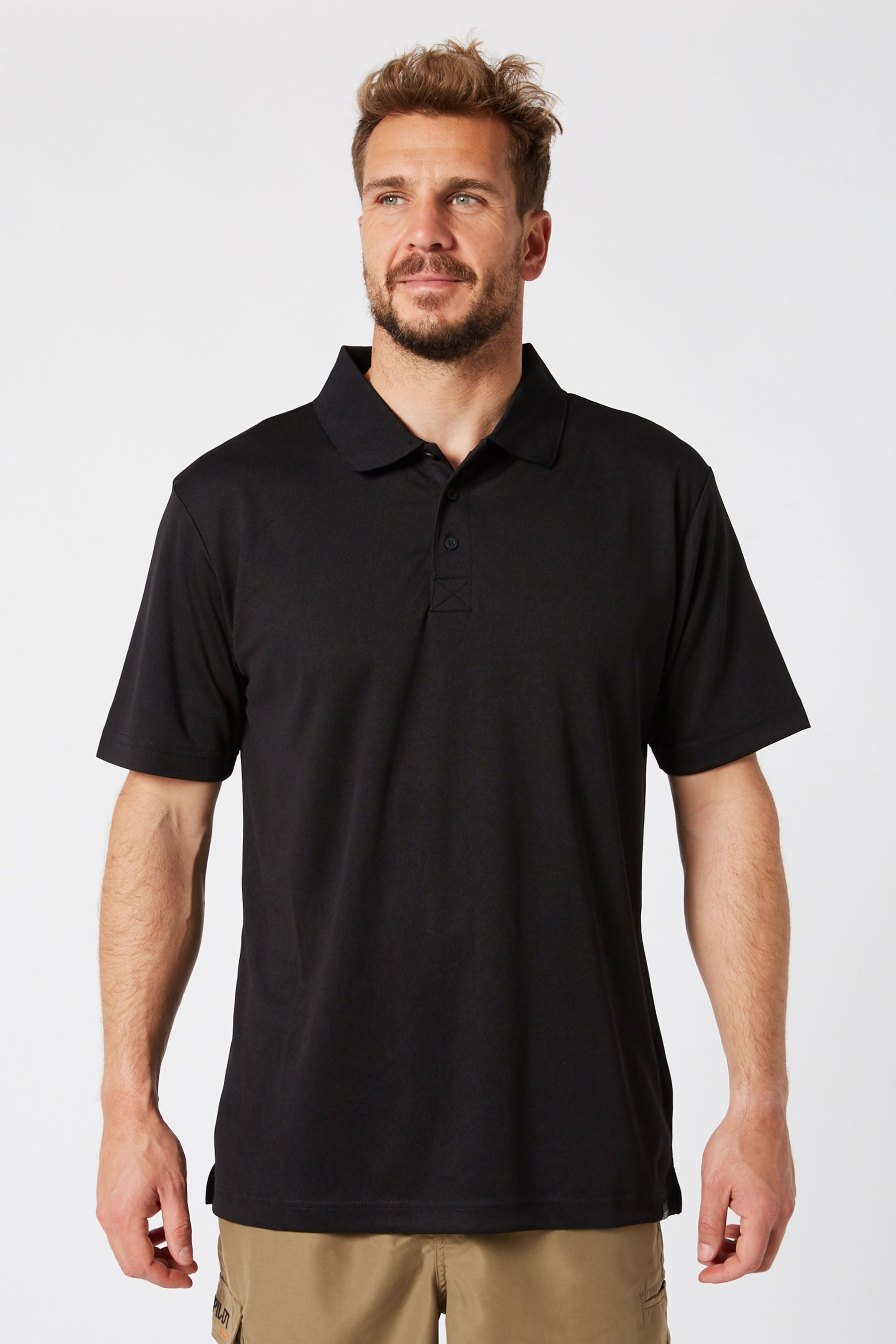Fueled 2 Polo Shirt - Black — view 01 (3)