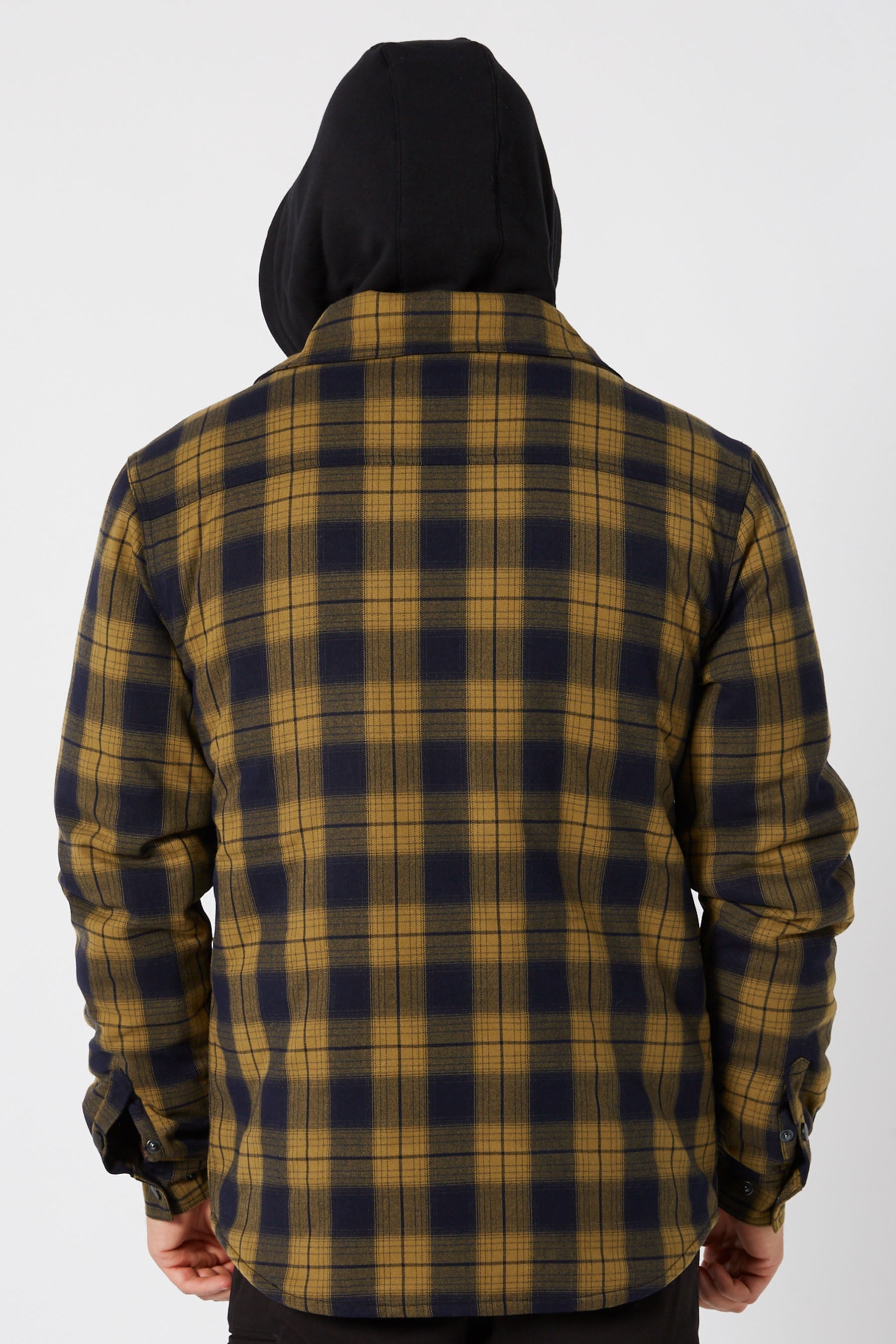 Quilted Flannel Jacket - Mustard