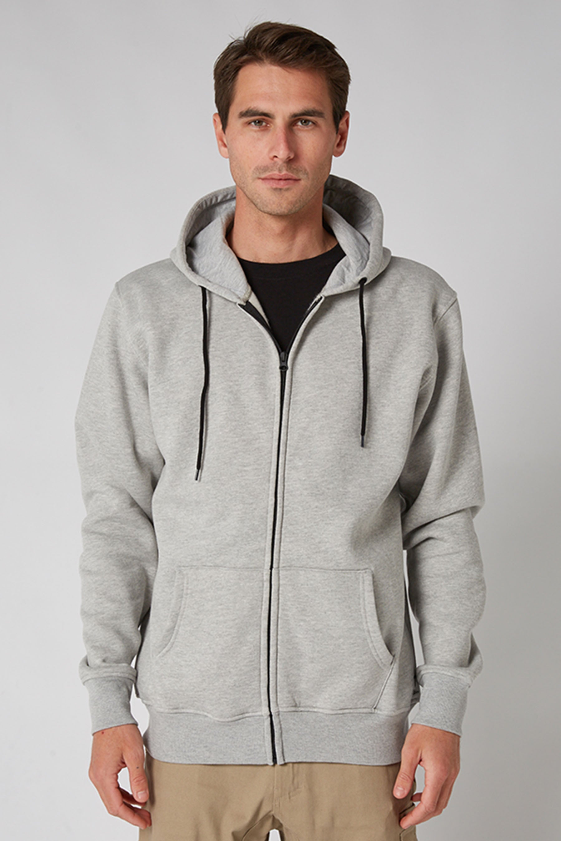 Jetpilot Fueled 2 Mens Zip Up Hoodie - Heather