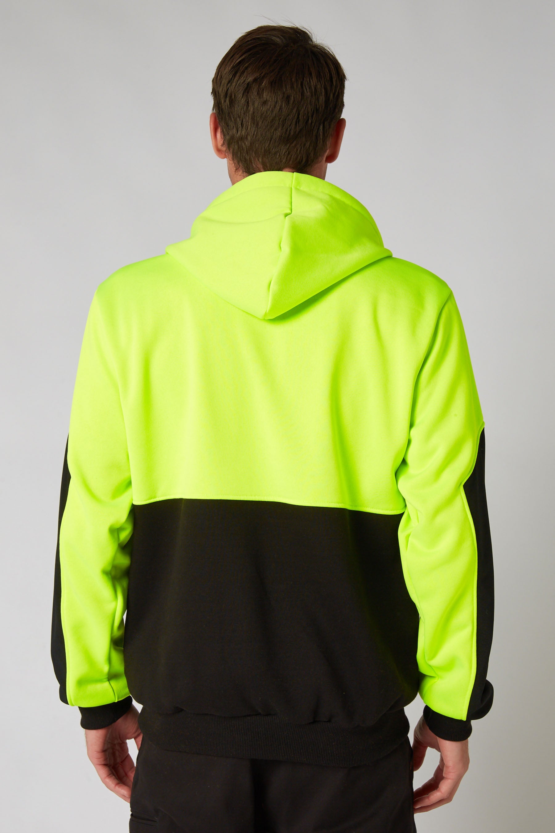 Jetpilot Leveled Mens 2.0 Pullover Hoodie - HiVis Yellow - photo 3 — view 03 (3)