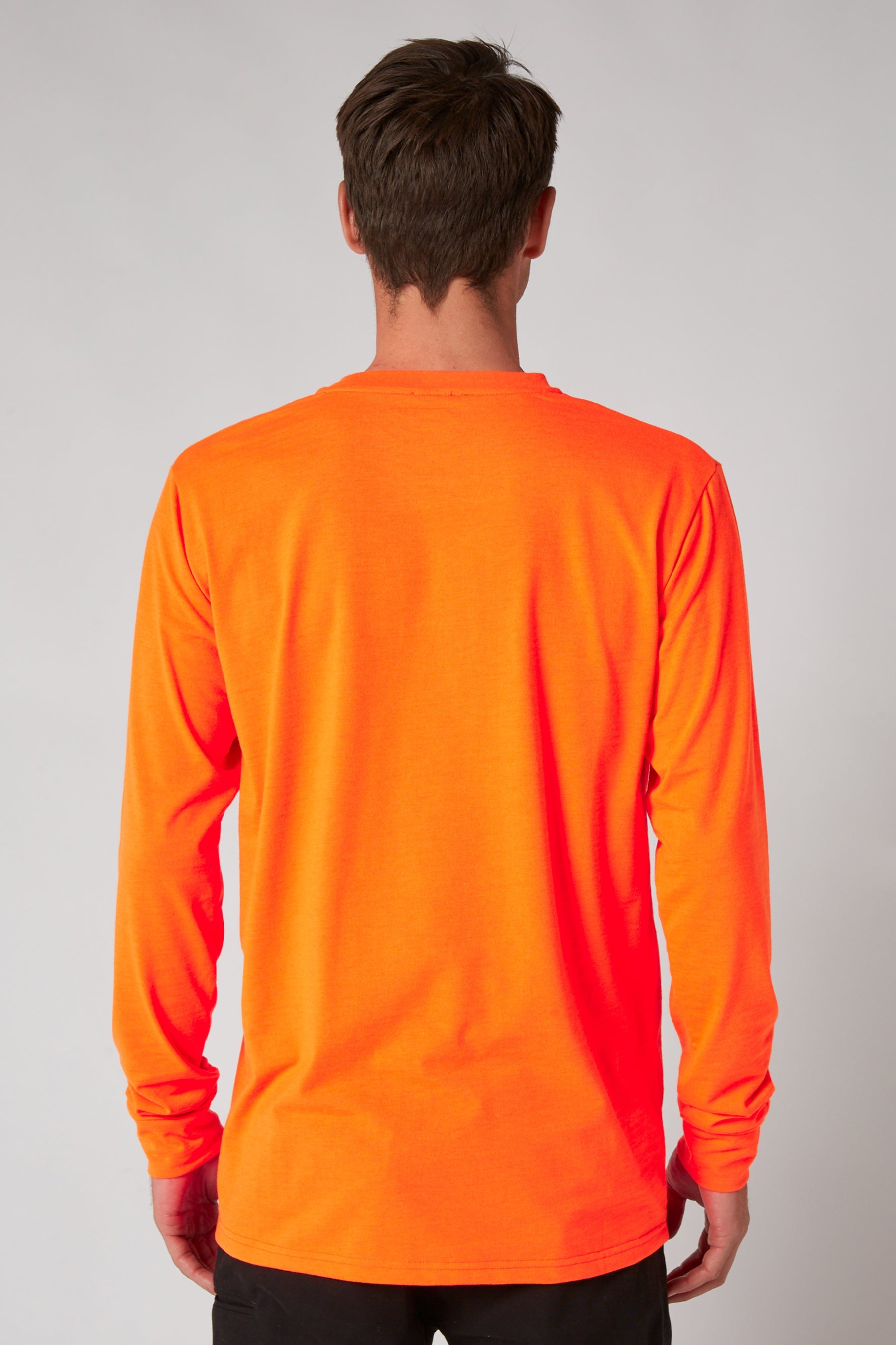 Jetpilot Low Hit Mens L/S Tee - Hi Vis Orange