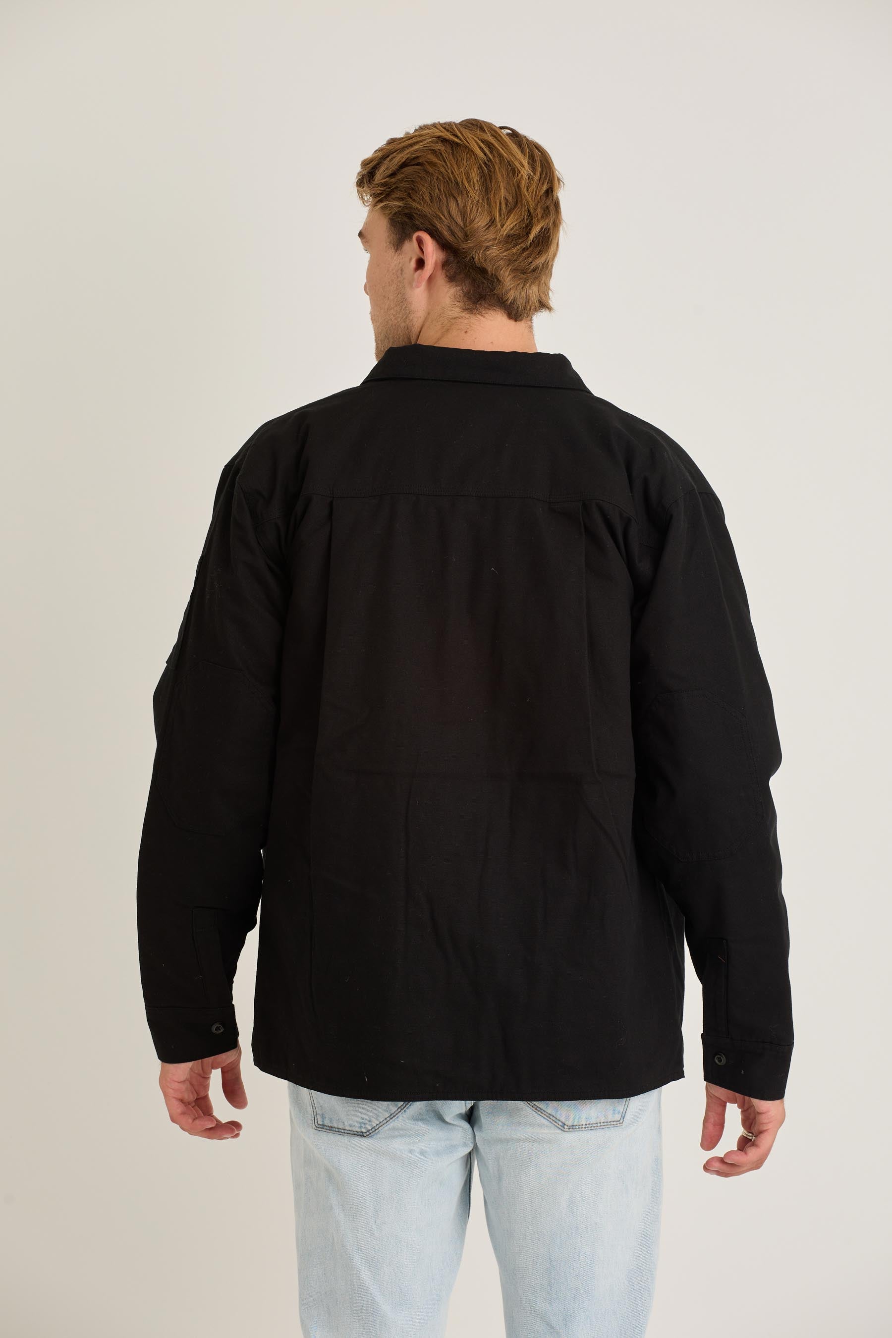 Jetpilot  Canvas Mens Jacket - Black 5