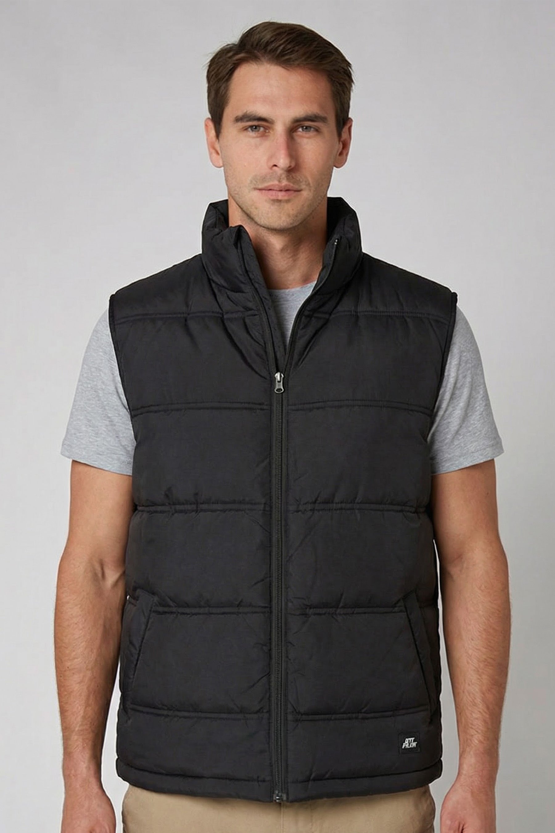 Zip Up Mens Vest