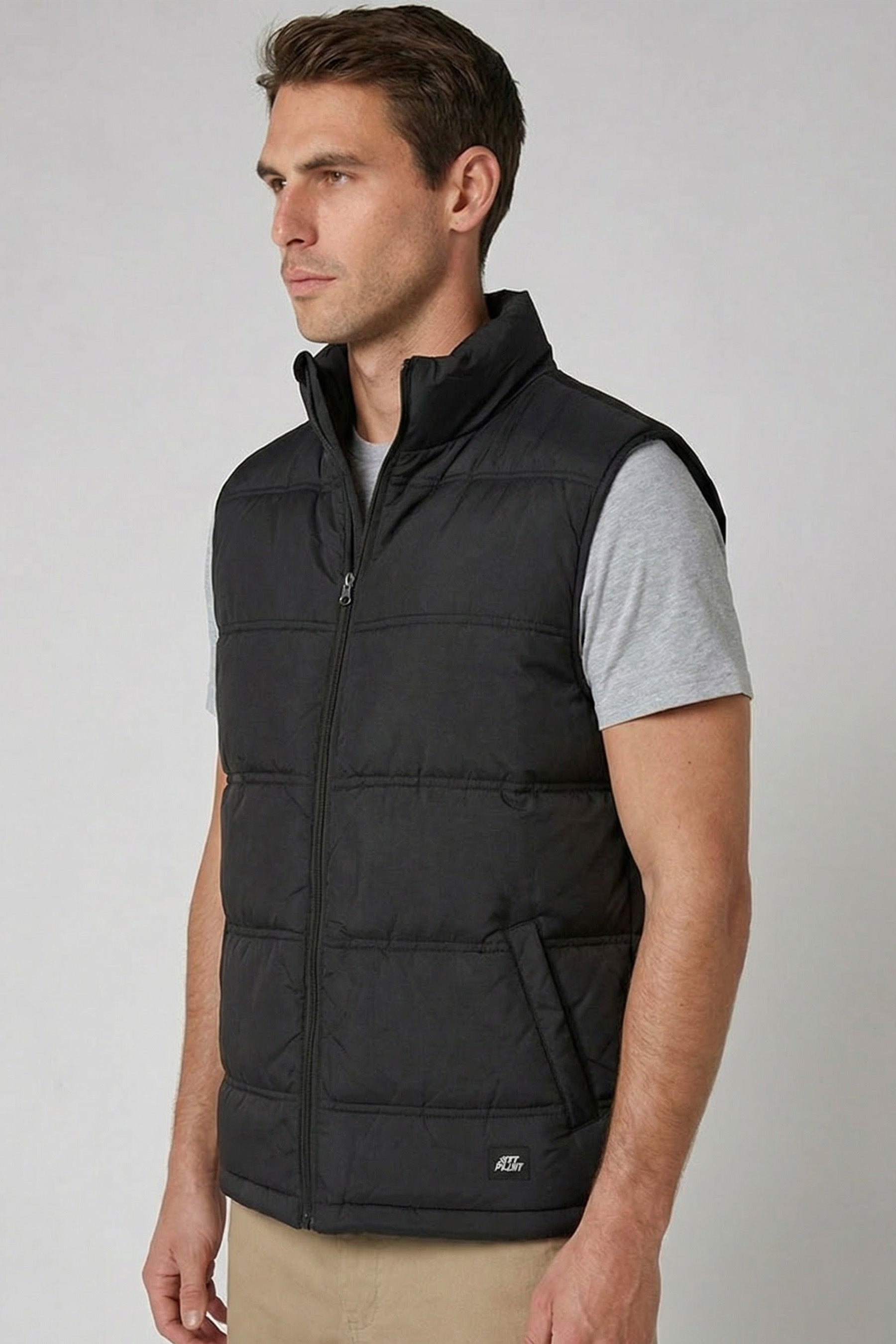 Zip Up Mens Vest