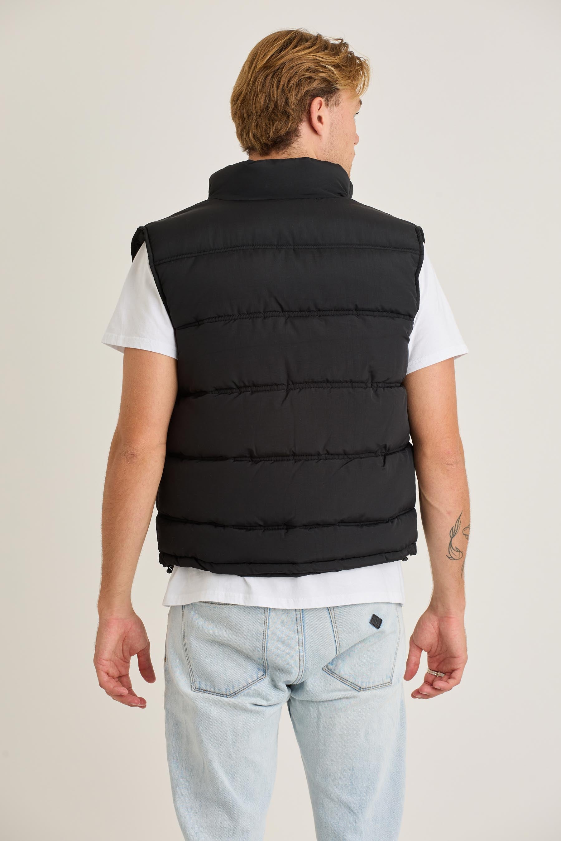 Jetpilot Zip Up Mens Vest - Black 4 — view 04 (3)