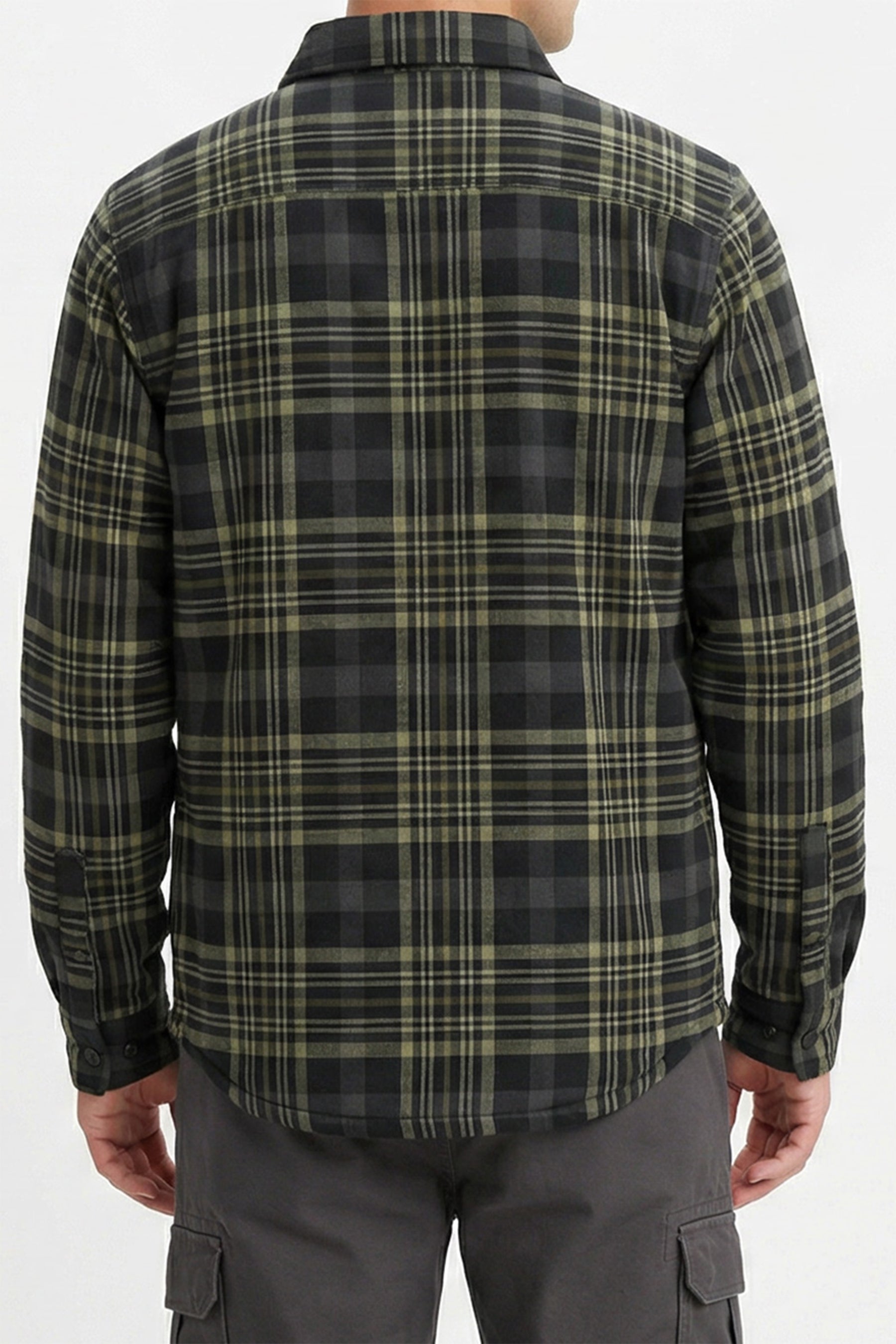 Jetpilot Layered Flannel Jacket - Grey - photo 2 — image 2