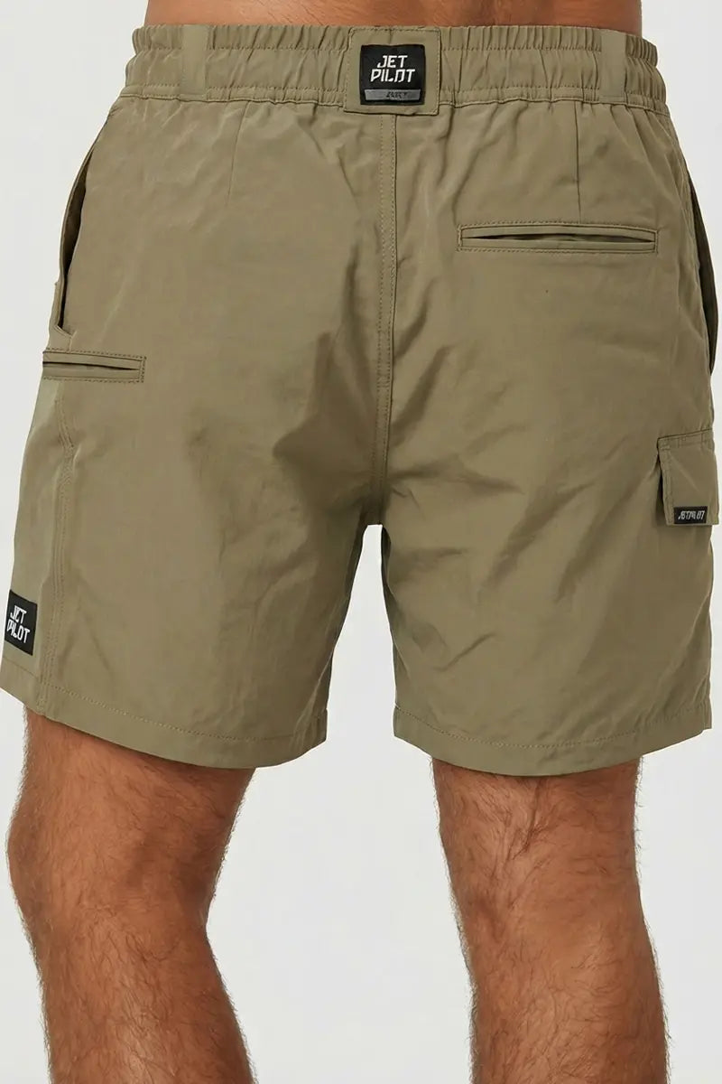Jet-Lite 15' Elastic Waist Walkshort - Khaki