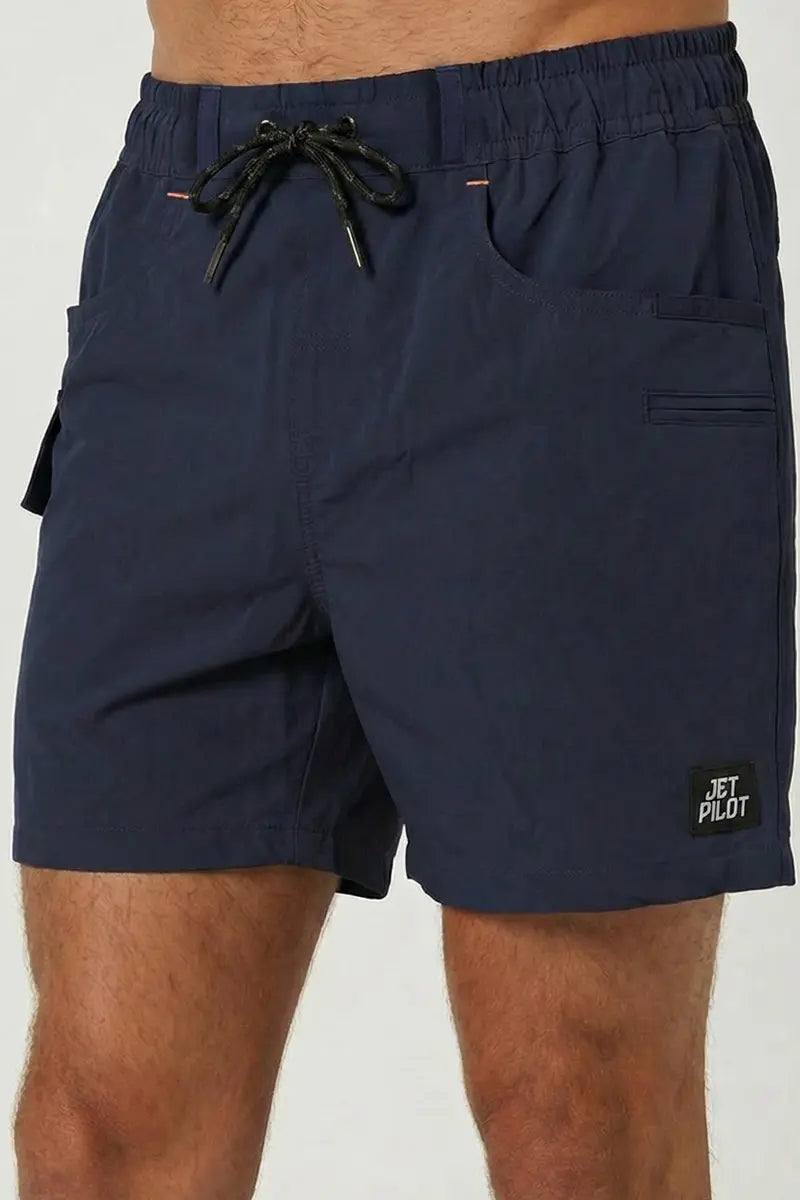 Jet-Lite 15' Elastic Waist Walkshort - Navy